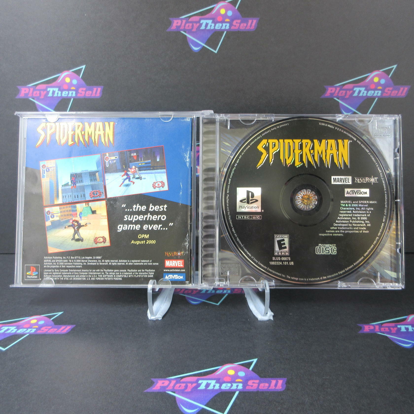 Spider-Man PS1 PlayStation 1 + Reg Card Complete - Excellent
