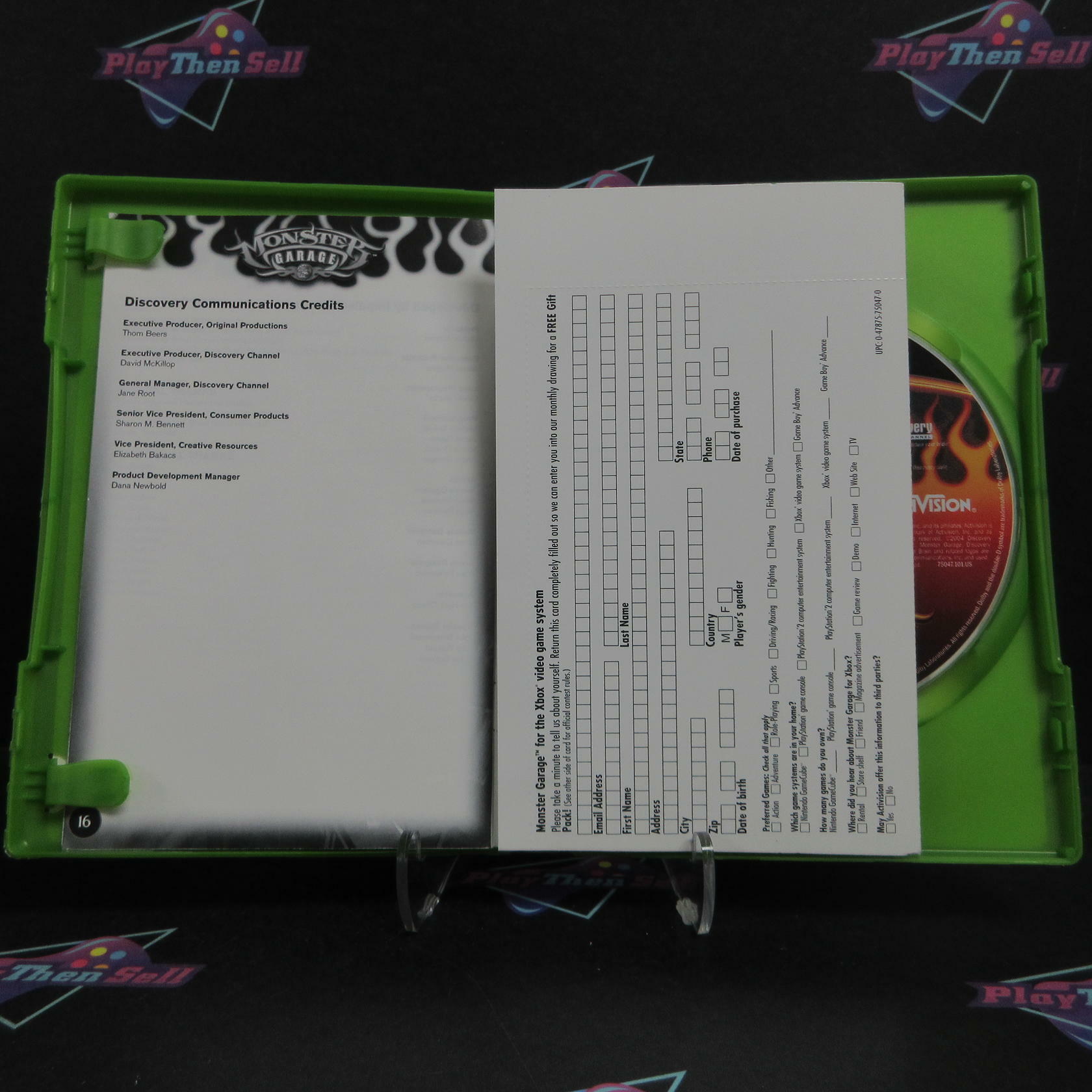 Monster Garage Xbox + Reg Card Complete - Refurbished