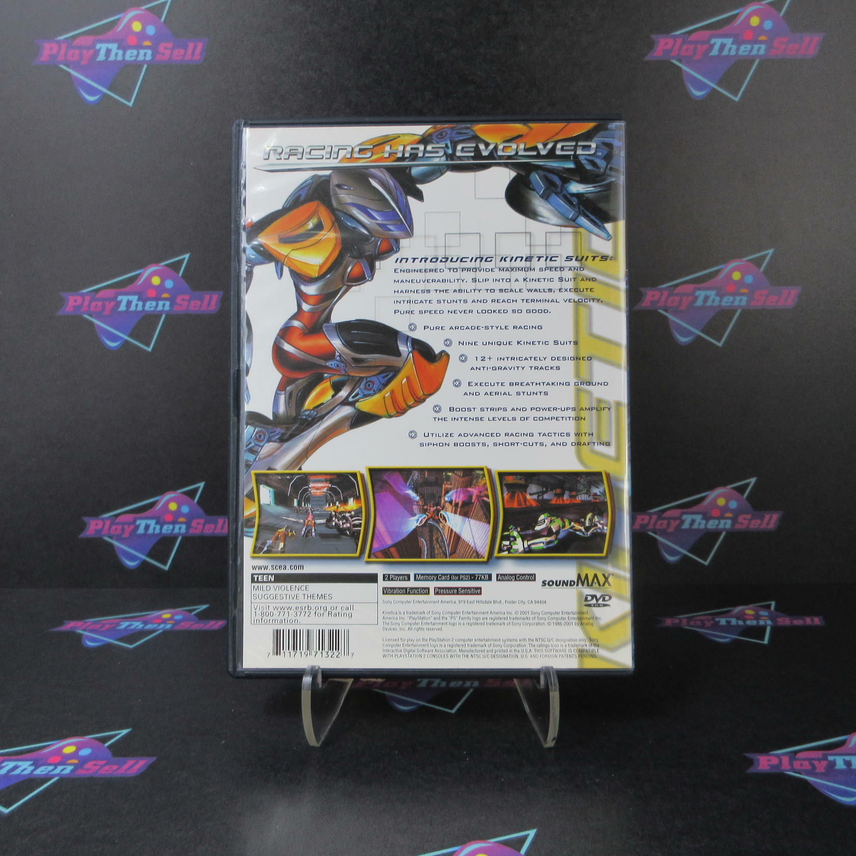 Kinetica PS2 PlayStation 2 + Reg Card/Art Book Complete - Excellent