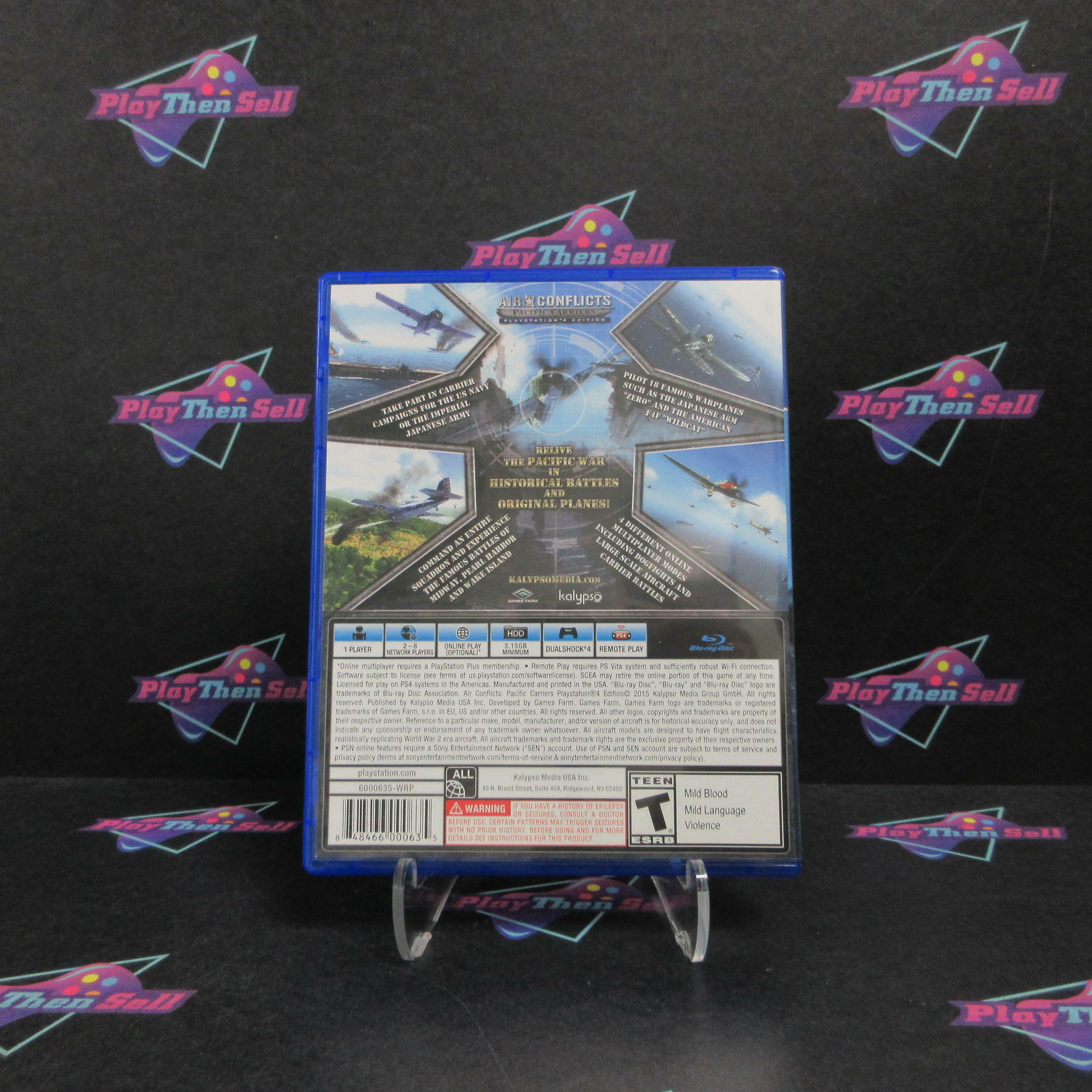 Air Conflicts Pacific Carriers PS Edition PS4 PlayStation 4 Complete - Excellent