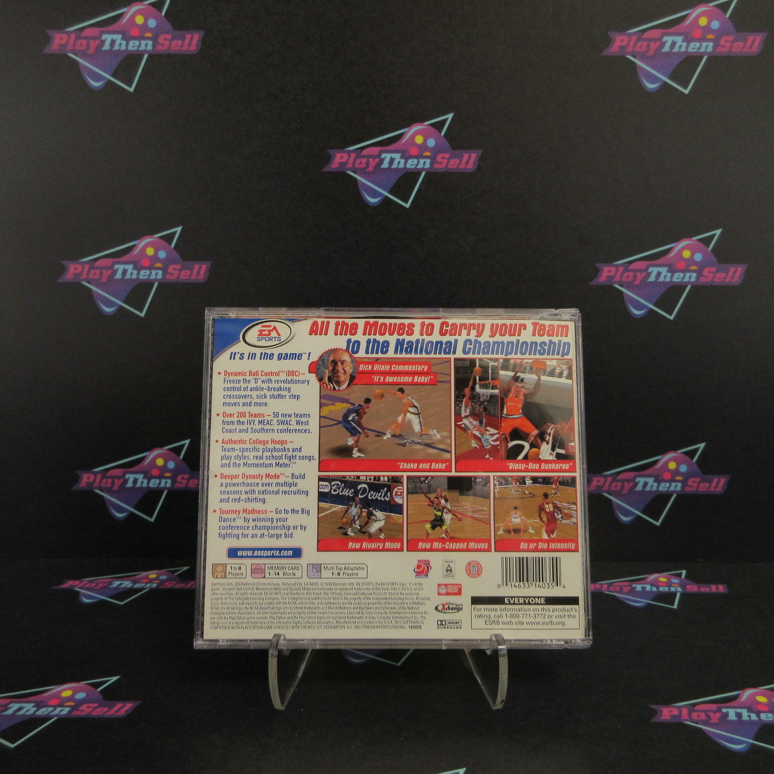 NCAA March Madness 2000 PS1 PlayStation 1 + Reg Card Complete - Excellent