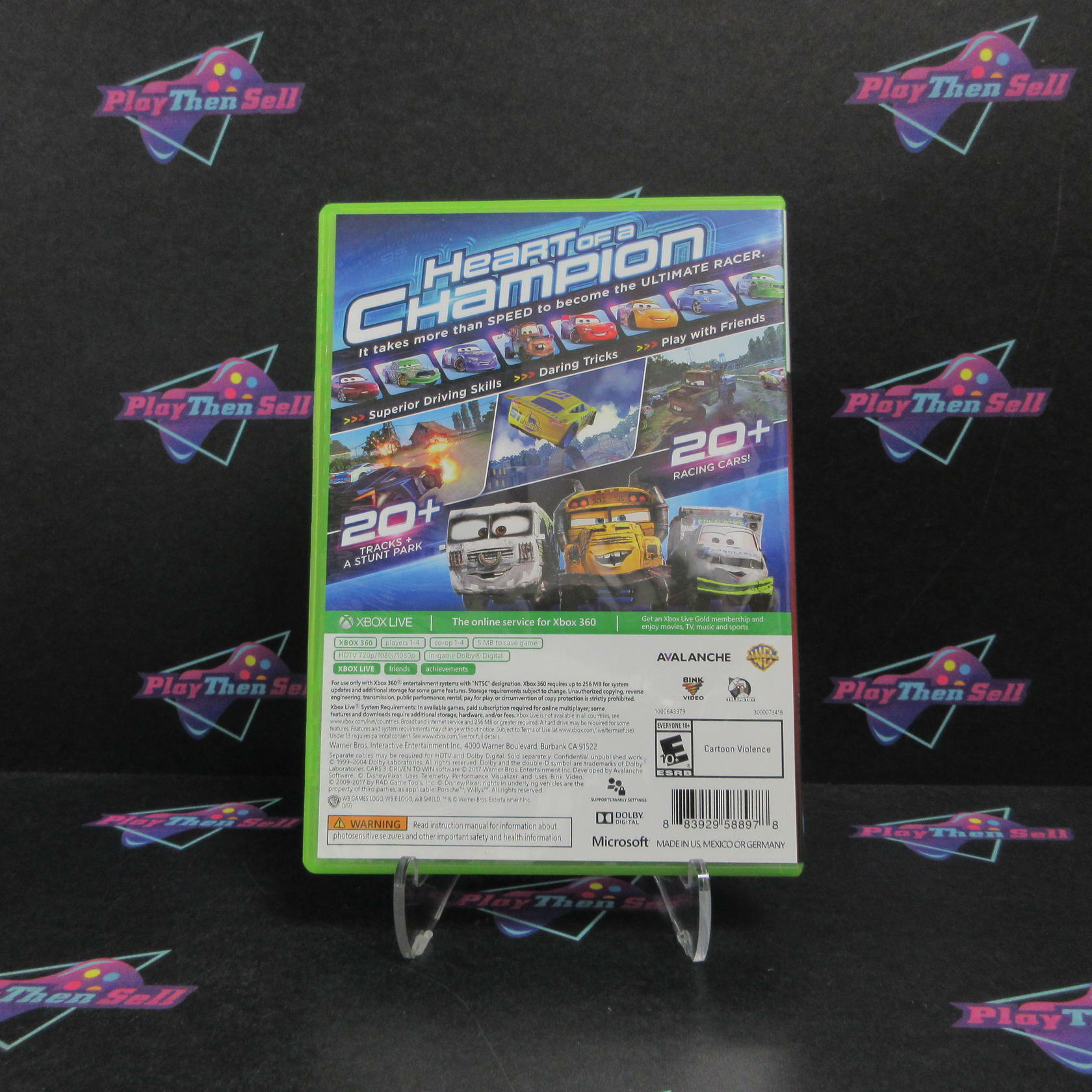 Cars 3 Driven to Win Xbox 360 Complete - Excellent
