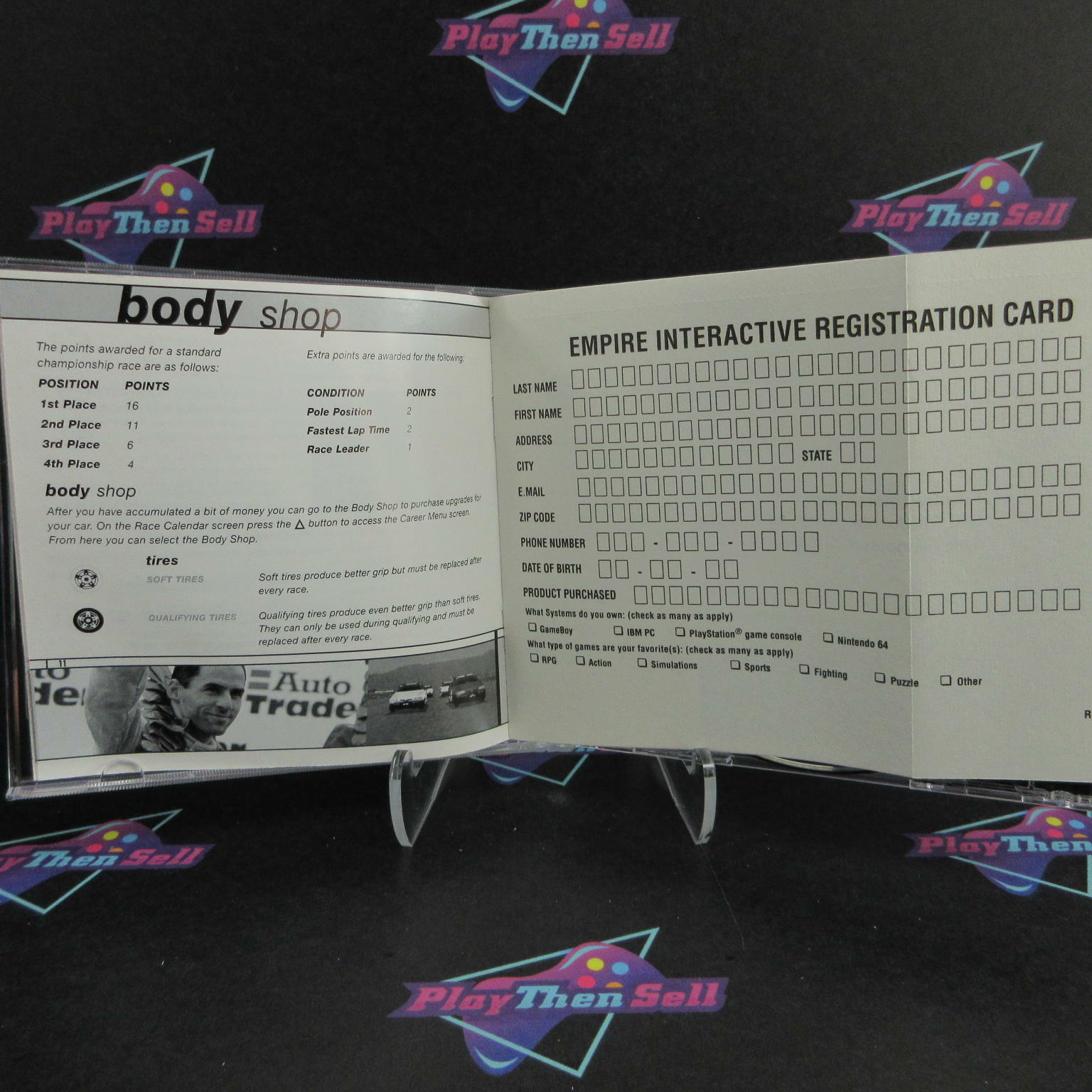 Ford Racing PS1 PlayStation 1 + Reg Card Complete - Excellent