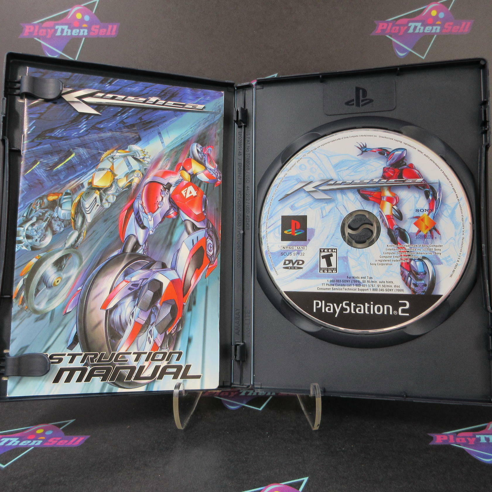 Kinetica PS2 PlayStation 2 + Reg Card/Art Book Complete - Excellent