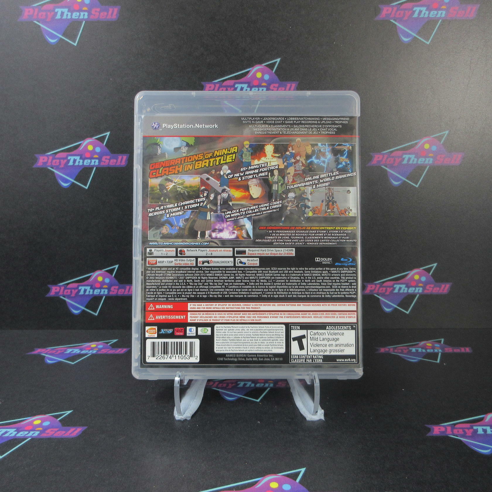 Naruto Shippuden Ultimate Ninja Storm Generations PS3 PlayStation 3 - Excellent