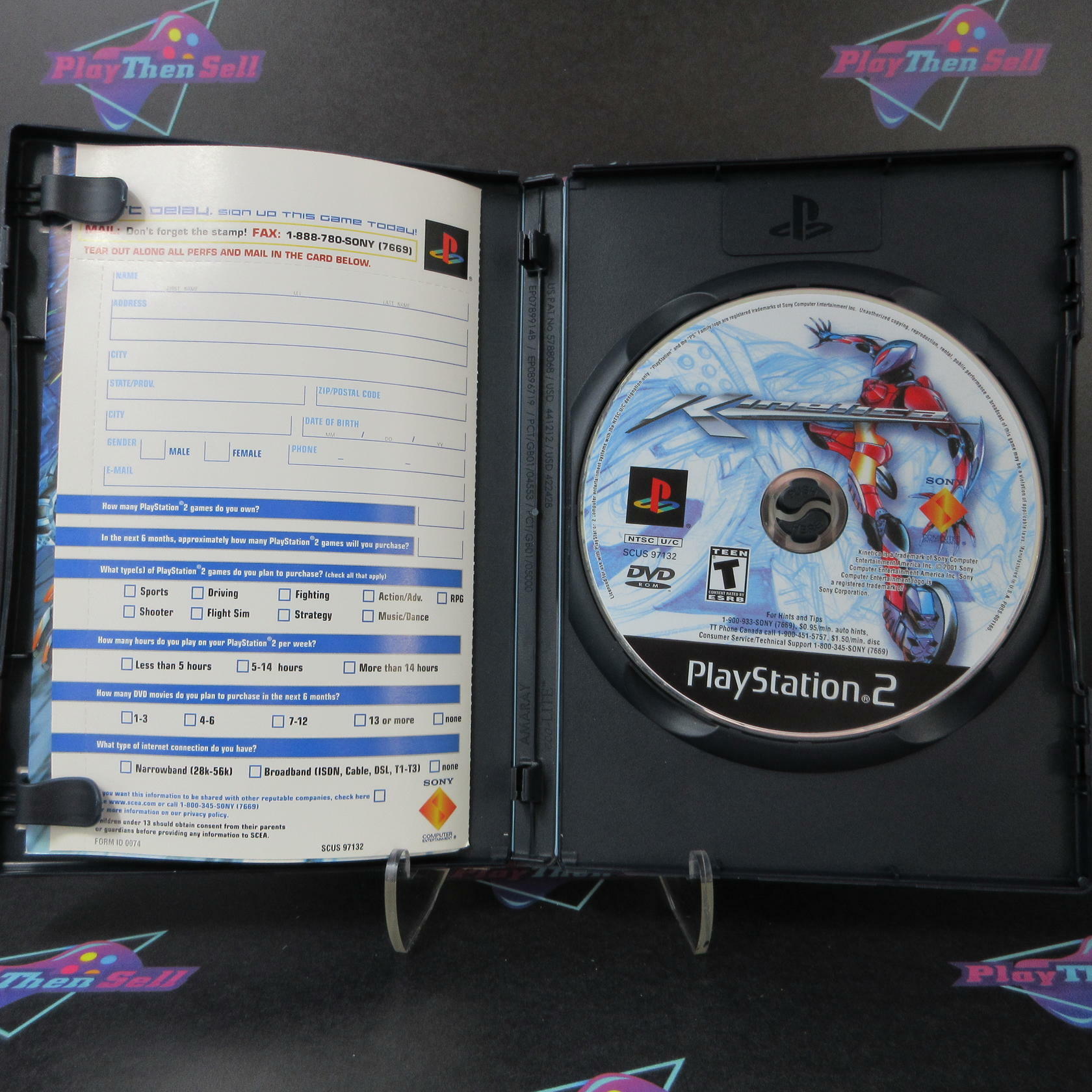 Kinetica PS2 PlayStation 2 + Reg Card/Art Book Complete - Excellent