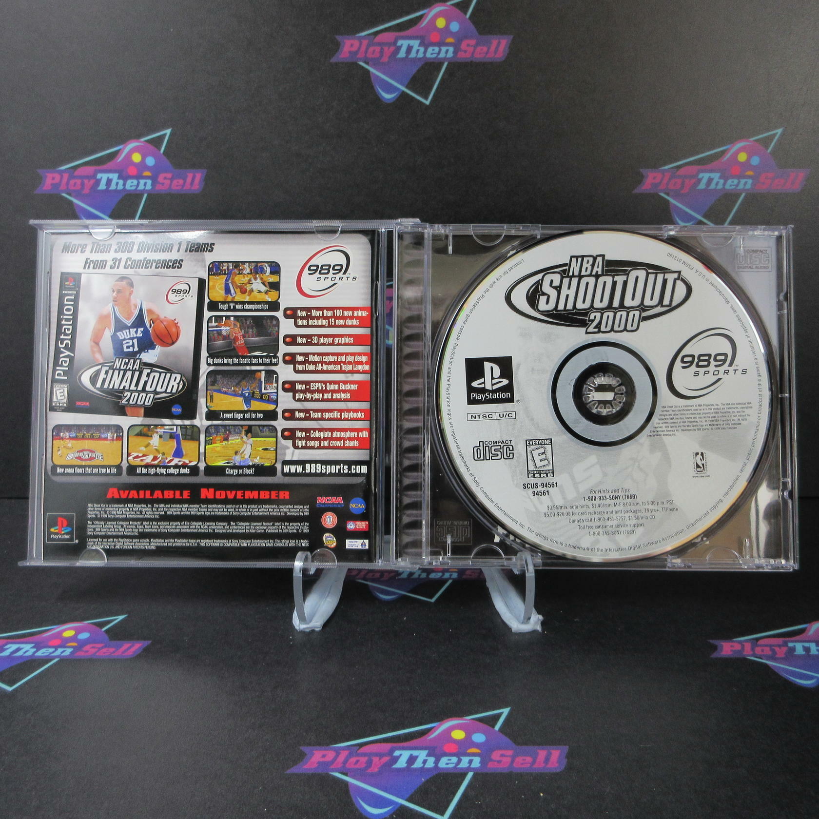 NBA Shootout 2000 PS1 PlayStation 1 Complete - Excellent