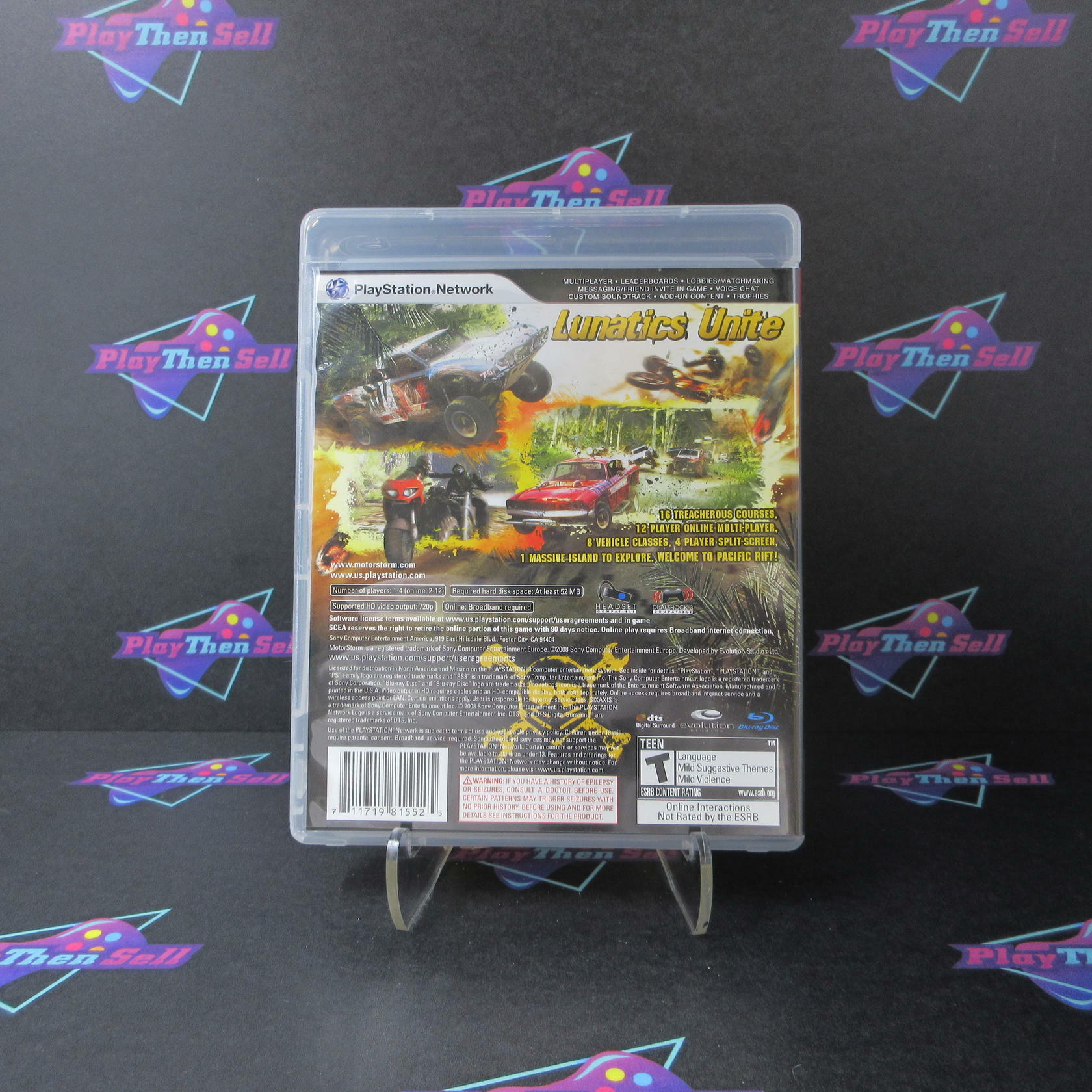 Motorstorm Pacific Rift PS3 PlayStation 3 + Reg Card Complete - Excellent