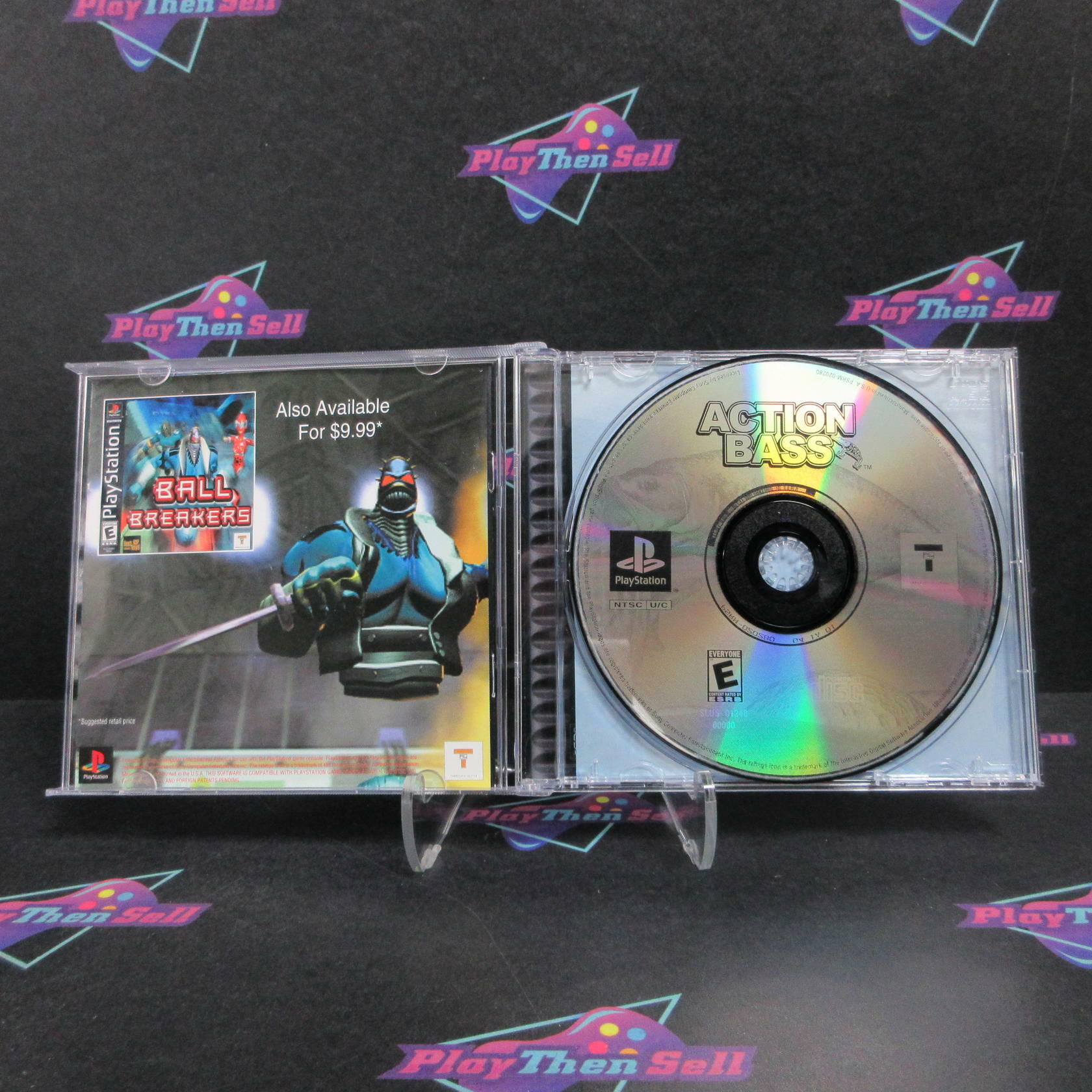 Action Bass PS1 PlayStation 1 Complete - Refurbished