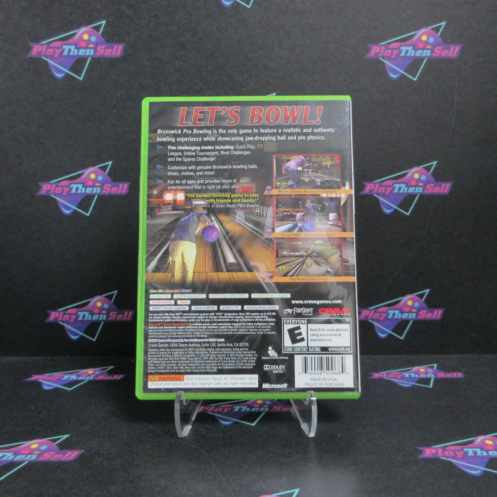 Brunswick Pro Bowling Xbox 360 Complete - Excellent