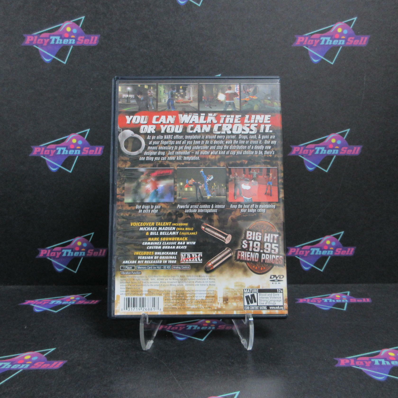 Narc PS2 PlayStation 2 + Reg Card Complete - Excellent