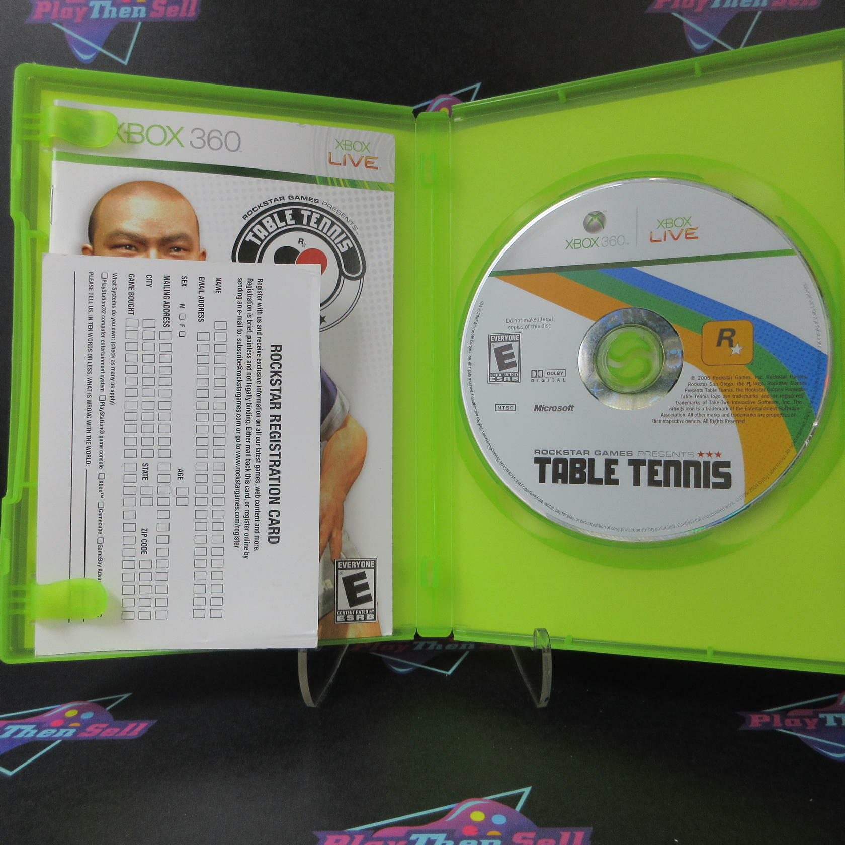 Table Tennis Xbox 360 + Reg Card Complete - Excellent