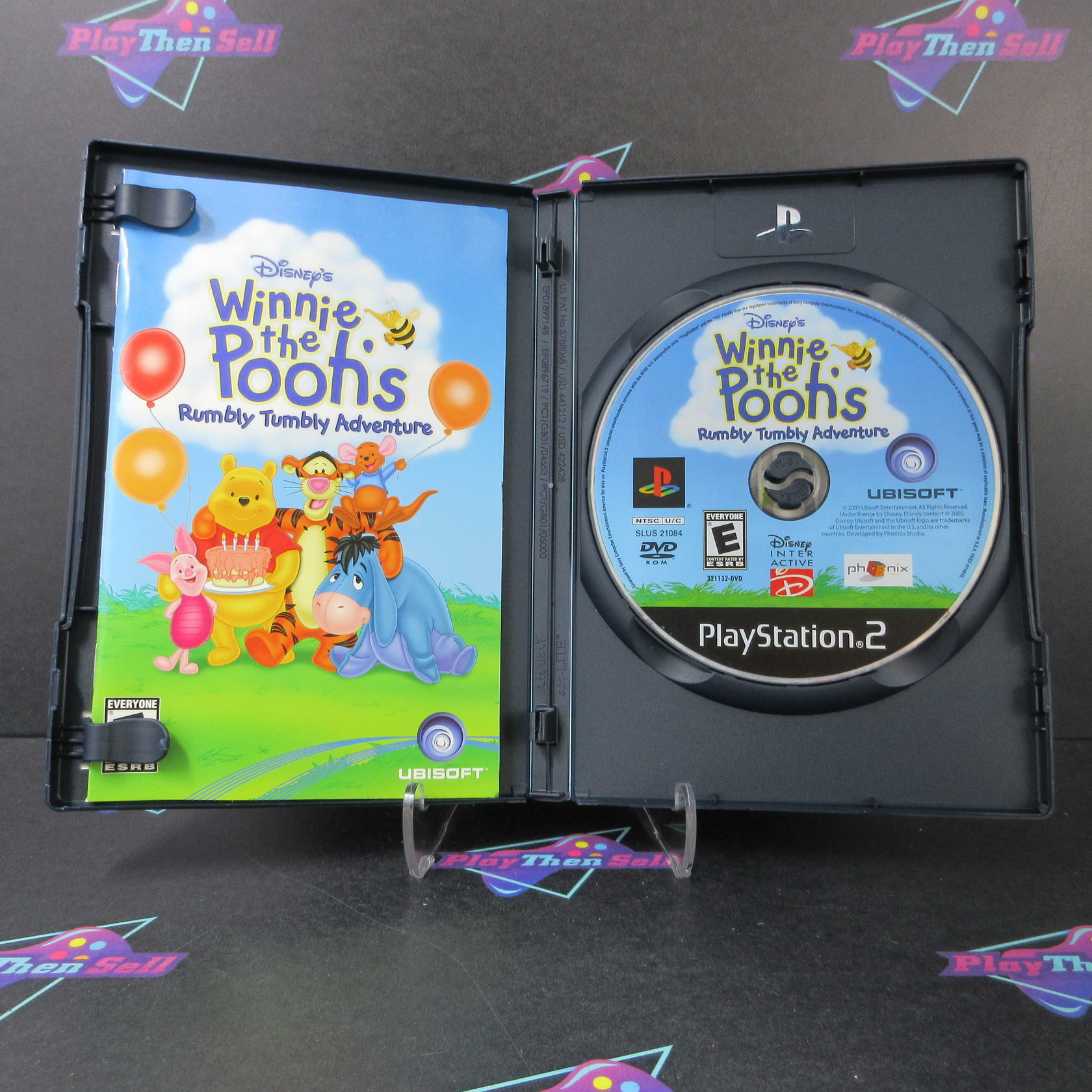 Winnie the Pooh Rumbly Tumbly PS2 PlayStation 2 + Reg Card Complete - Excellent