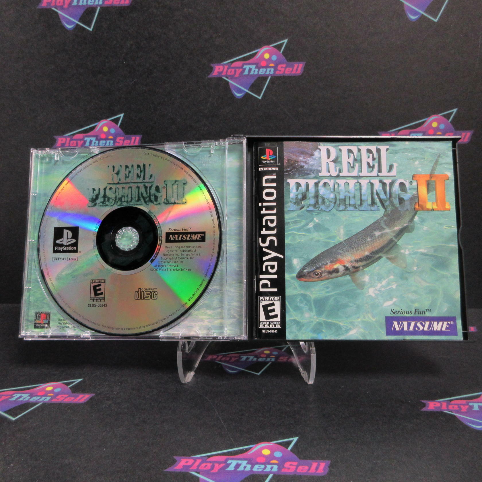 Reel Fishing II PS1 PlayStation 1 + Reg Card Complete - Excellent