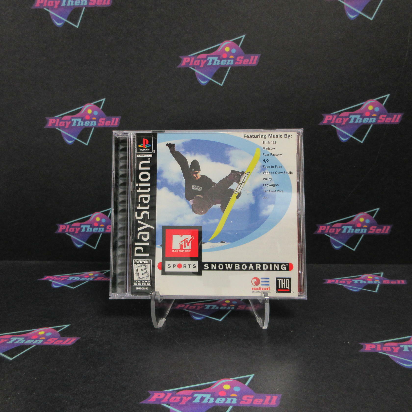 MTV Sports Snowboarding PS1 PlayStation 1 + Reg Card Complete - Excellent