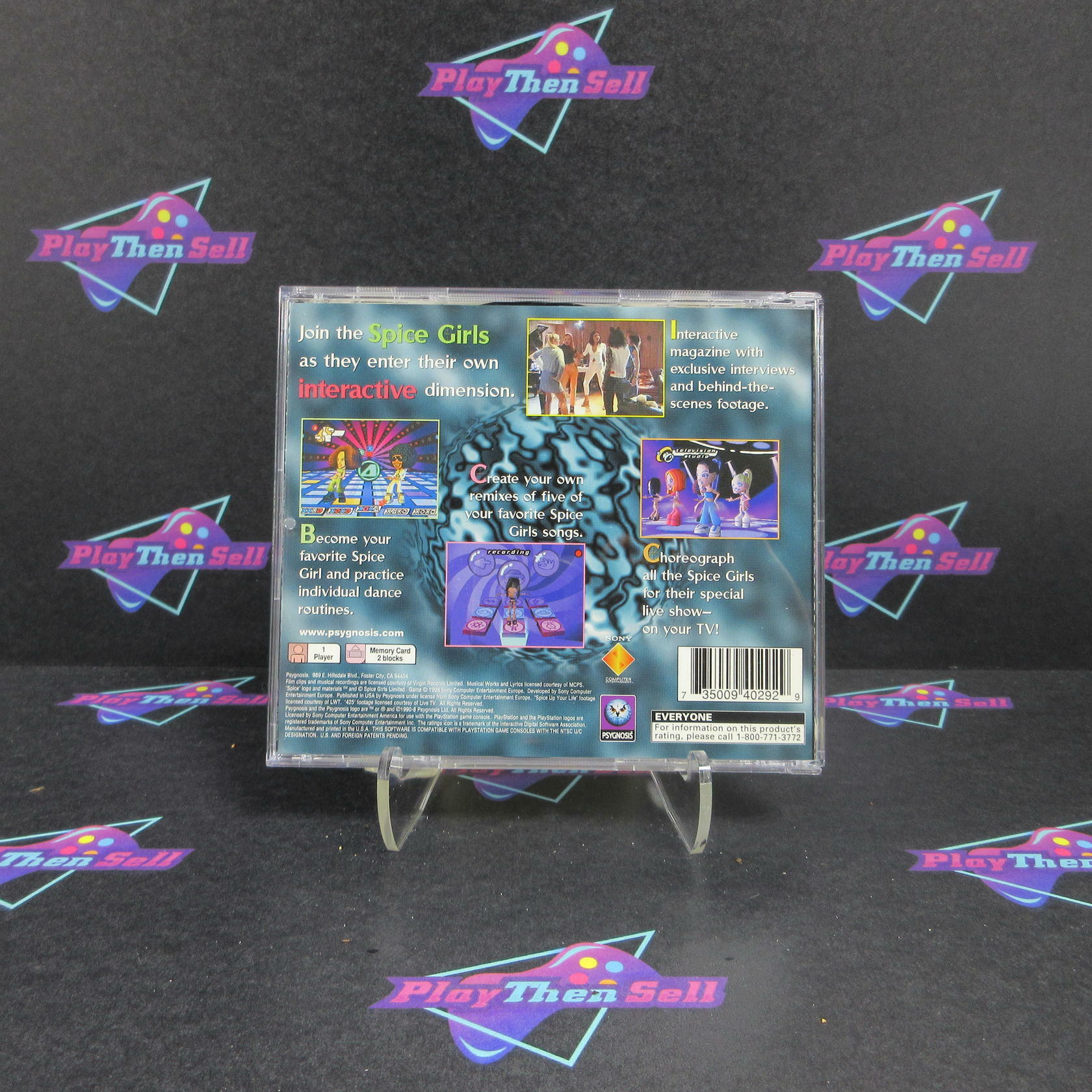Spice World PS1 PlayStation 1 Complete - Excellent