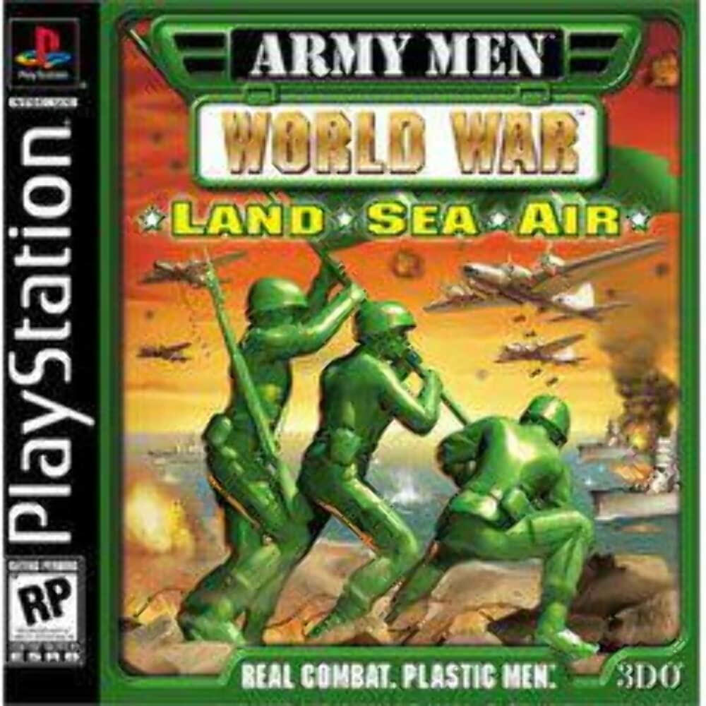 Army Men World War Land, Sea, and Air PS1 PlayStation 1 + Reg CIB - Excellent
