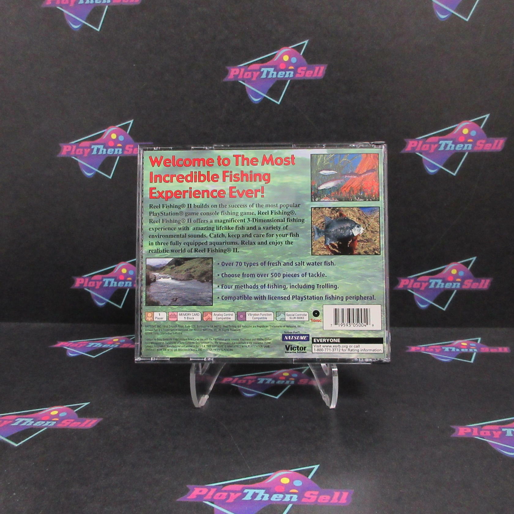 Reel Fishing II PS1 PlayStation 1 + Reg Card Complete - Excellent