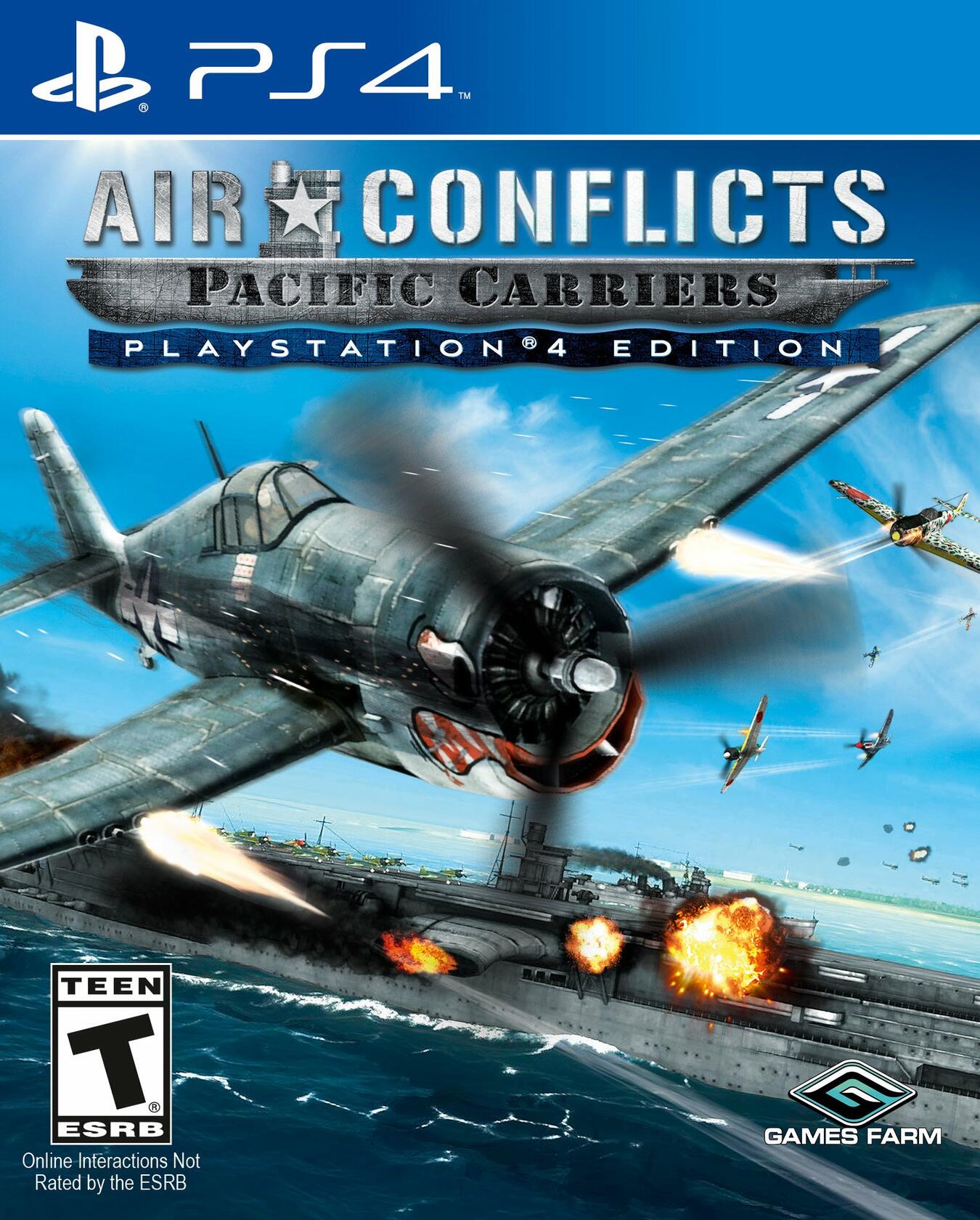 Air Conflicts Pacific Carriers PS Edition PS4 PlayStation 4 Complete - Excellent