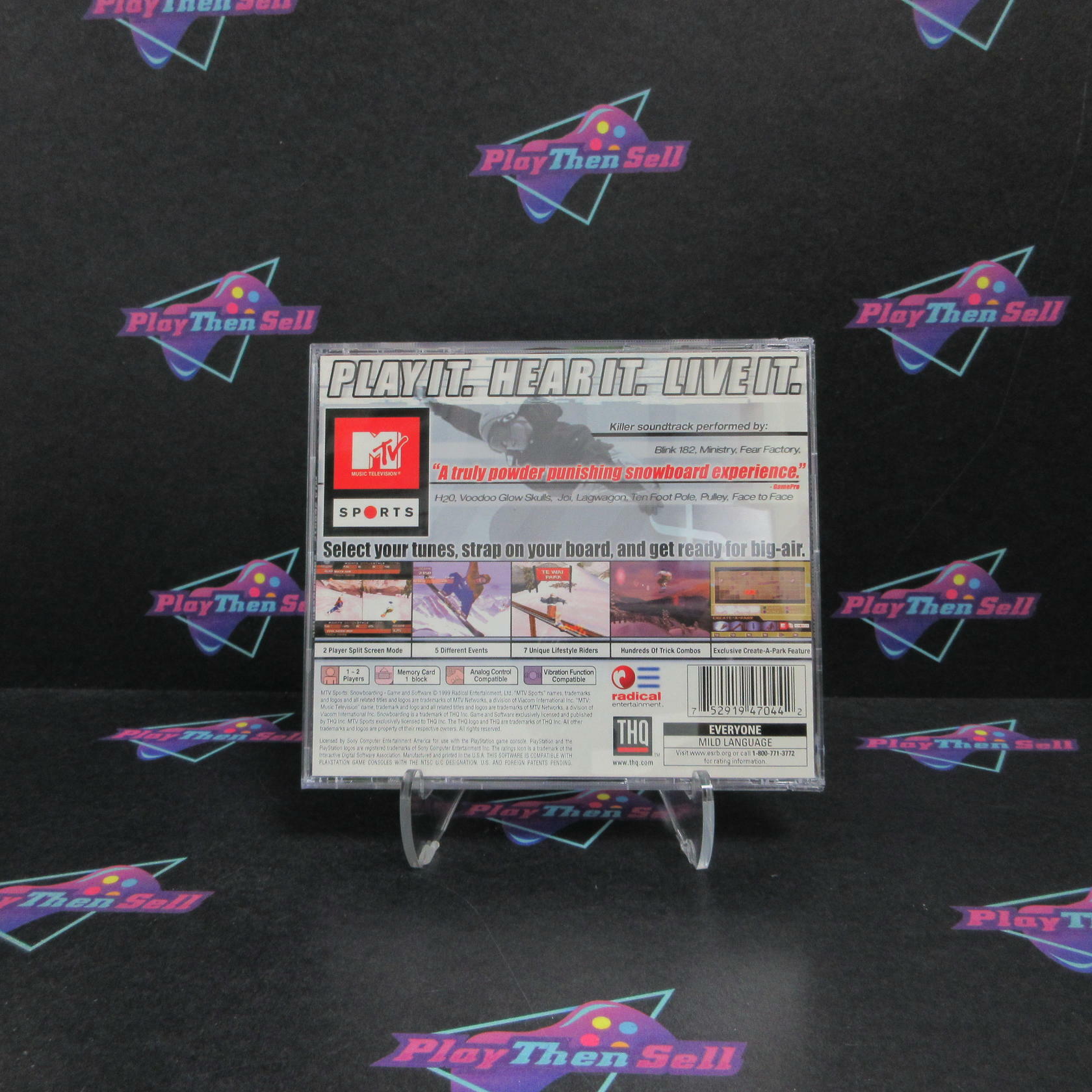 MTV Sports Snowboarding PS1 PlayStation 1 + Reg Card Complete - Excellent