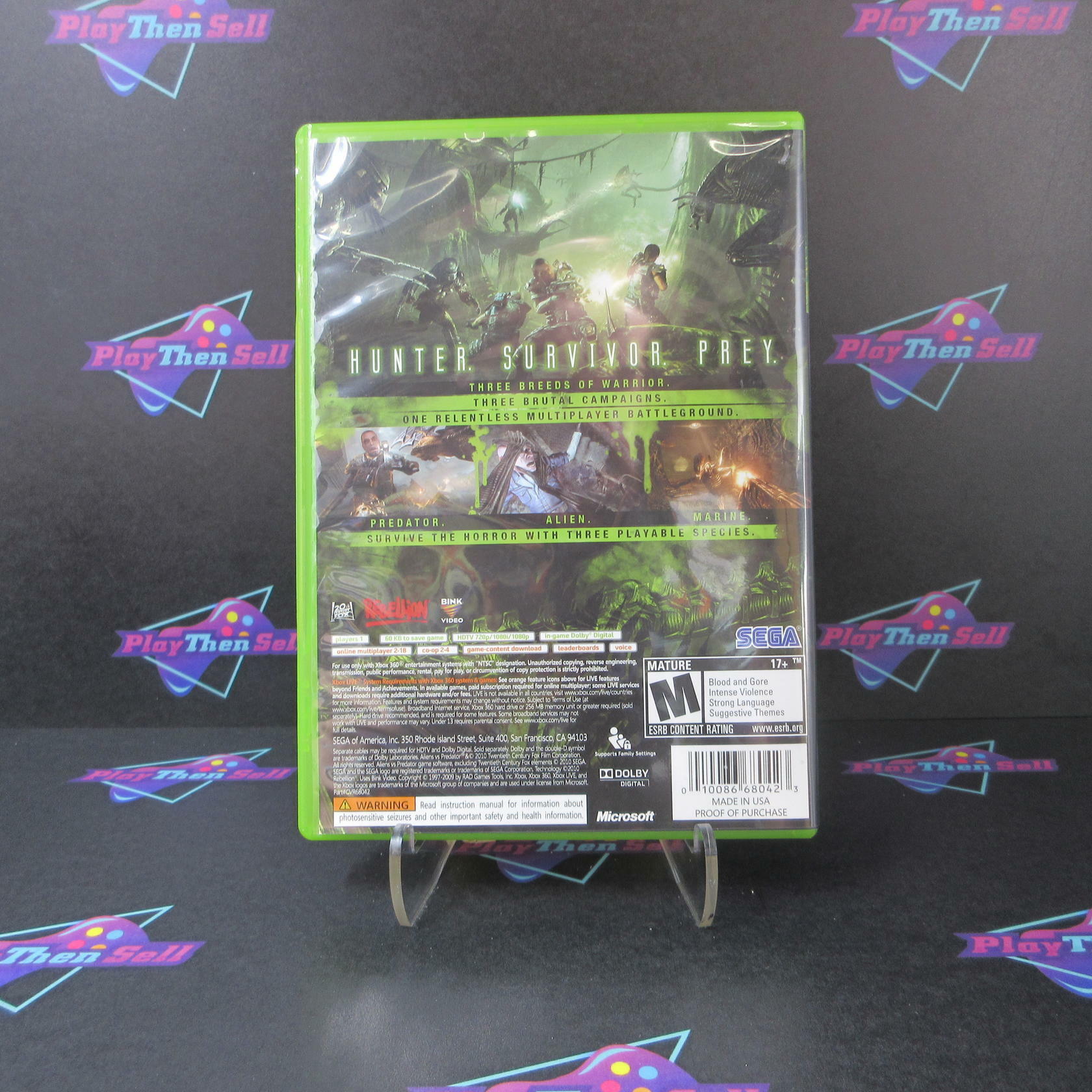 Aliens Vs. Predator Xbox 360 Complete - Excellent