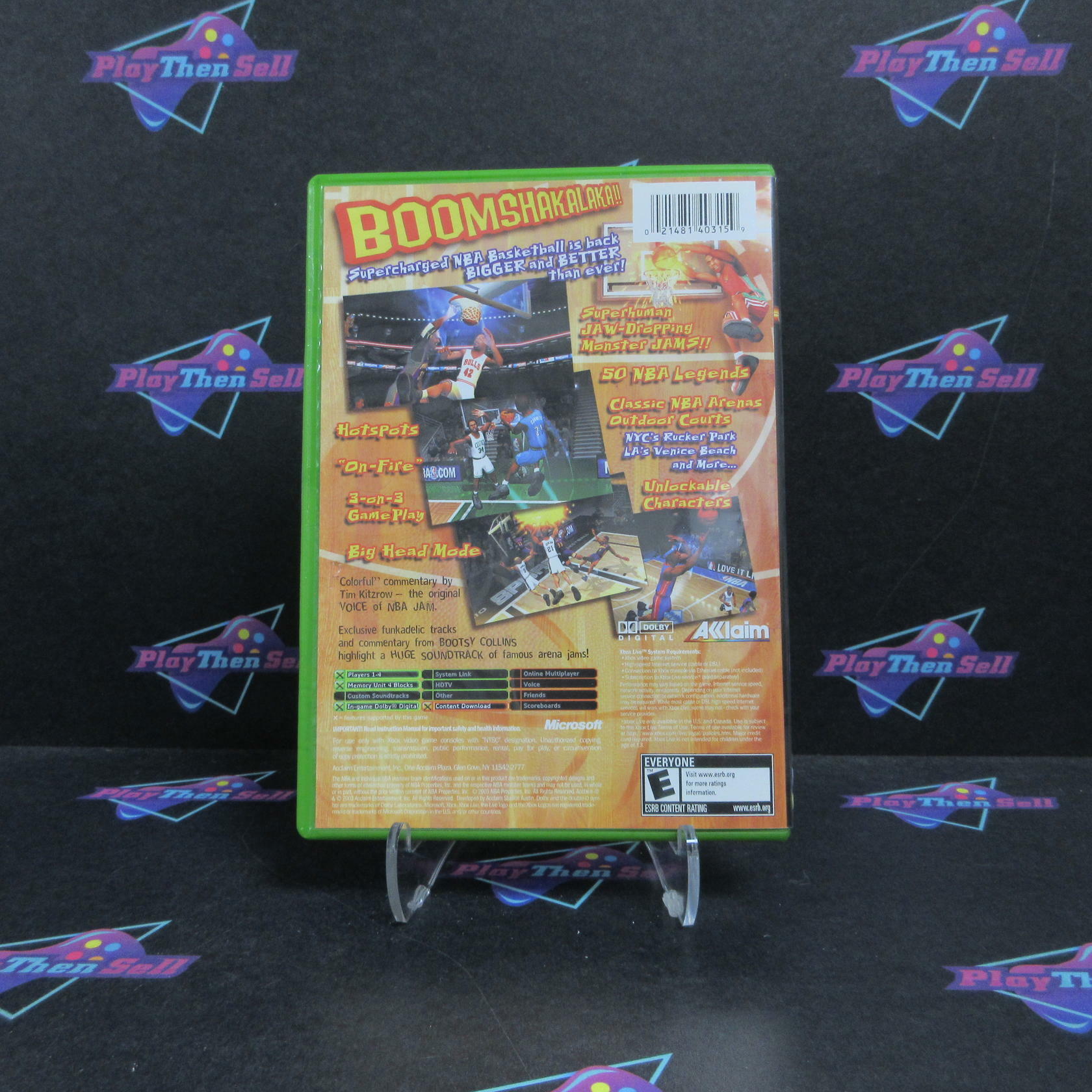 NBA Jam Xbox + Reg Card Complete - Refurbished