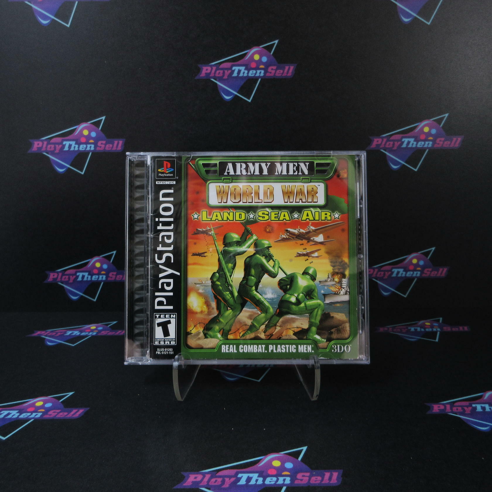 Army Men World War Land, Sea, and Air PS1 PlayStation 1 + Reg CIB - Excellent