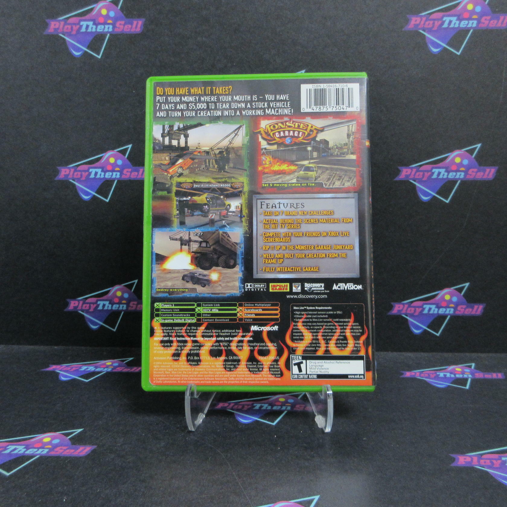 Monster Garage Xbox + Reg Card Complete - Refurbished