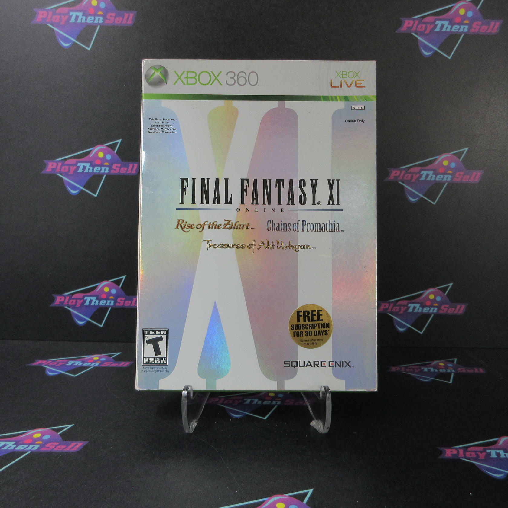Final Fantasy XI Online Rise, Chains, Treasures Xbox 360 +Sleeve/Reg - Excellent