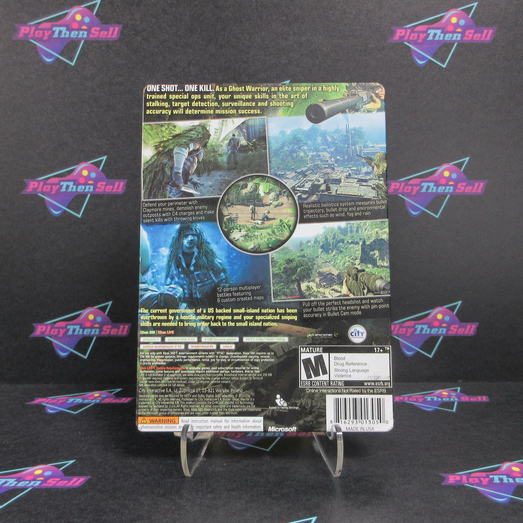Sniper Ghost Warrior Limited Edition Steelbook Xbox 360 Complete - Excellent