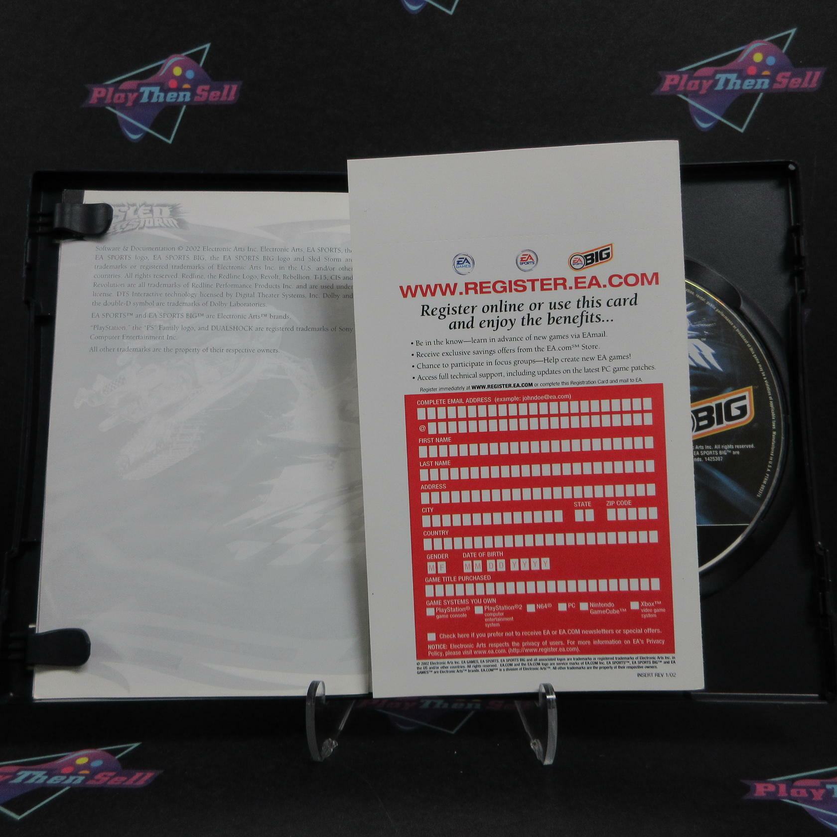 Sled Storm PS2 PlayStation 2 + Reg Card Complete - Excellent