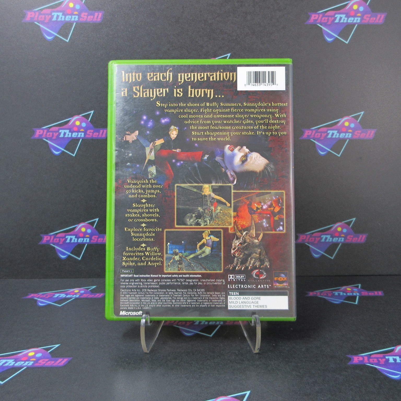 Buffy the Vampire Slayer Xbox + Reg Card Complete - Excellent