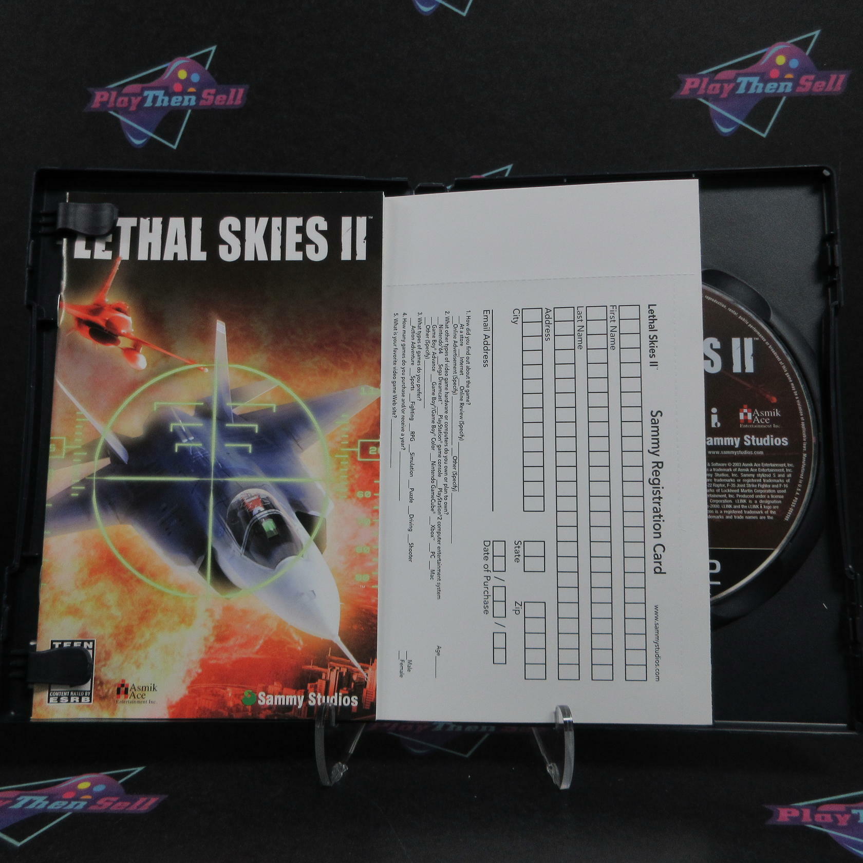 Lethal Skies II PS2 PlayStation 2 + Reg Card Complete - Excellent