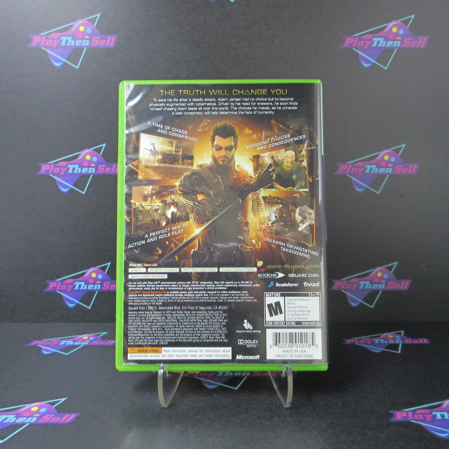 Deus Ex Human Revolution Xbox 360 Complete - Excellent