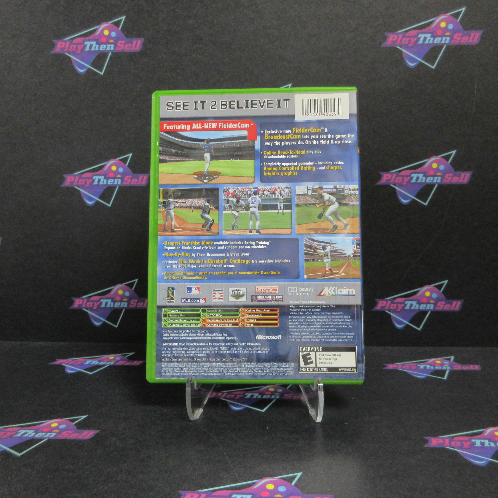 All-Star Baseball 2005 Xbox MD + Reg Card  Complete CIB - Very Good