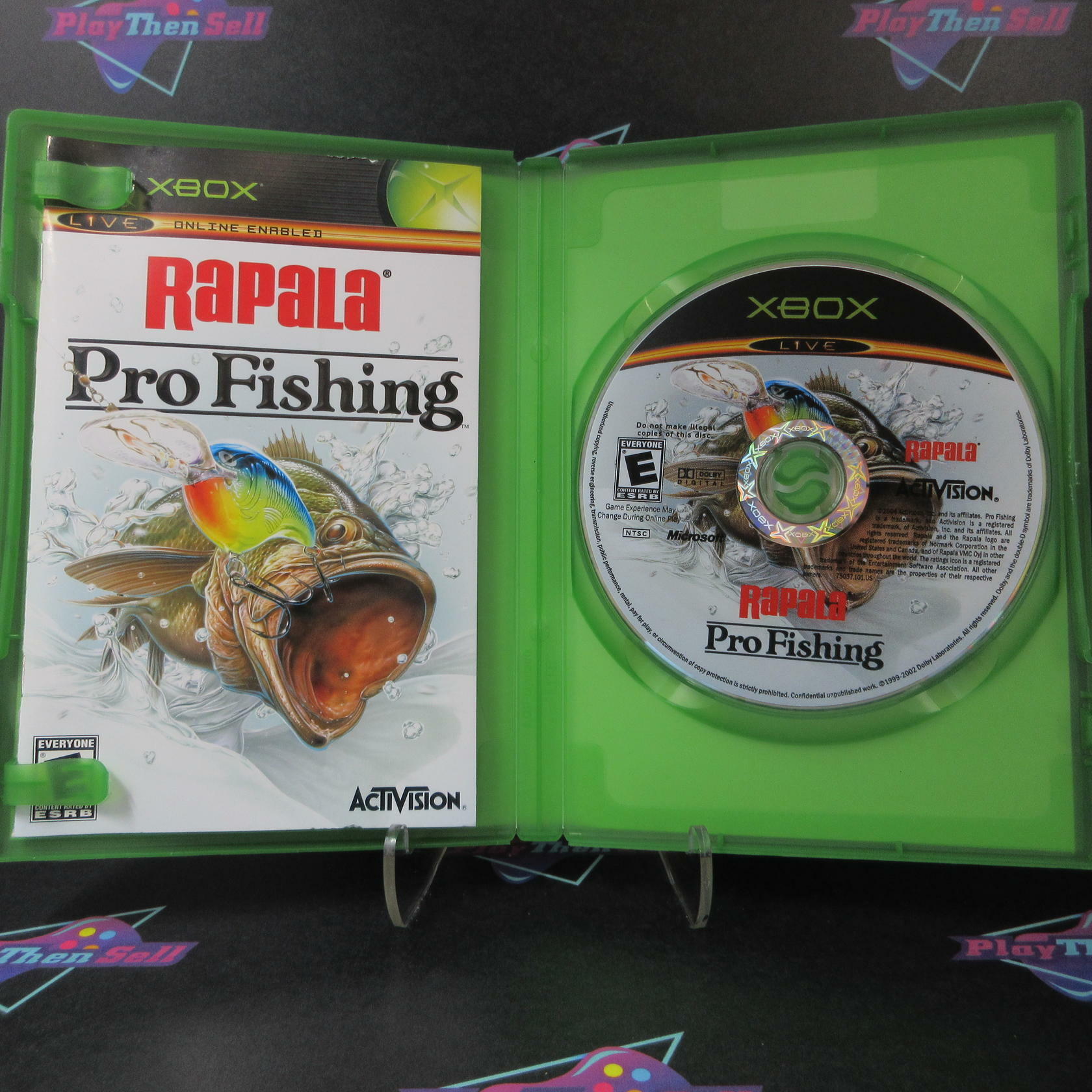 Rapalas Pro Fishing Xbox + Reg Card Complete - Excellent
