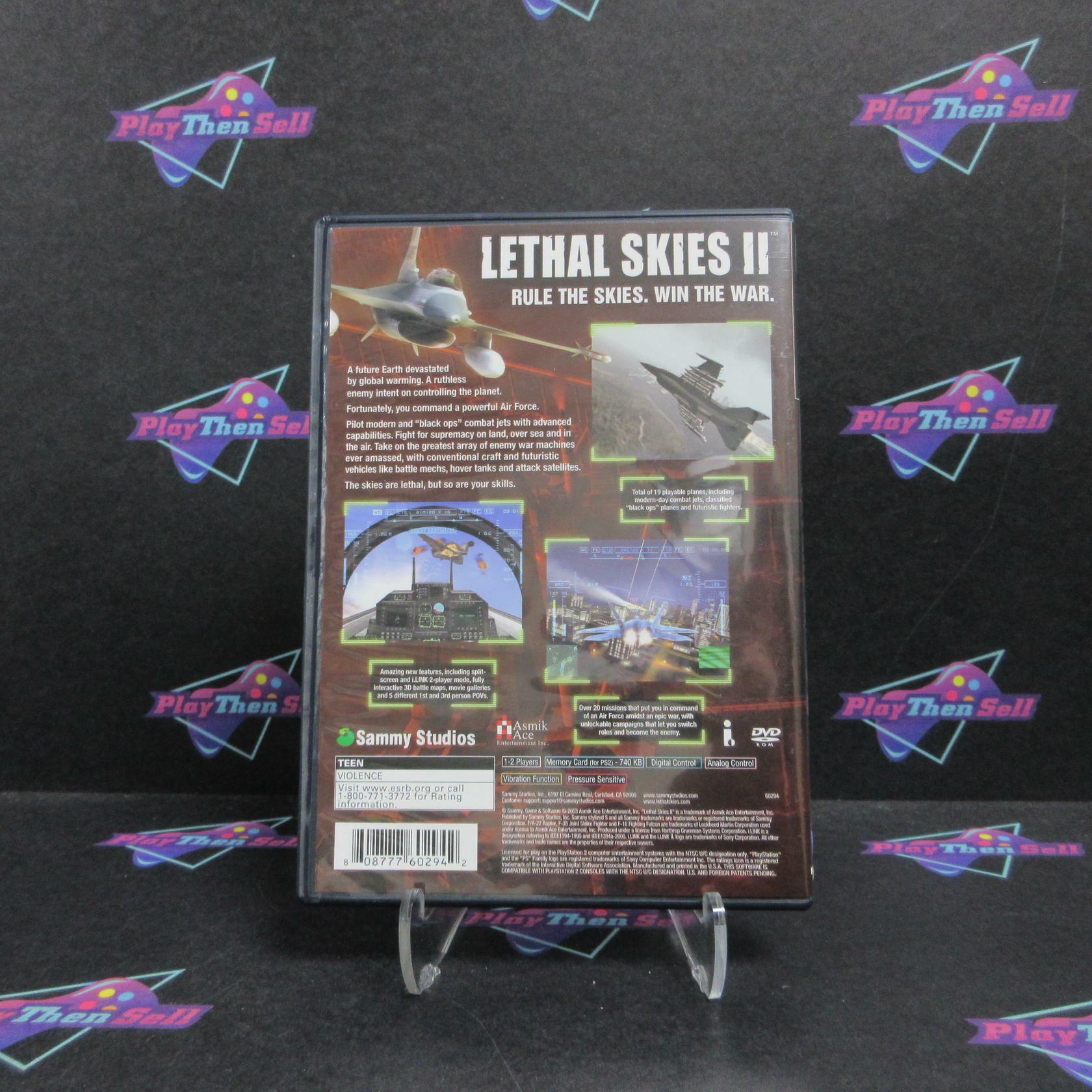 Lethal Skies II PS2 PlayStation 2 + Reg Card Complete - Excellent