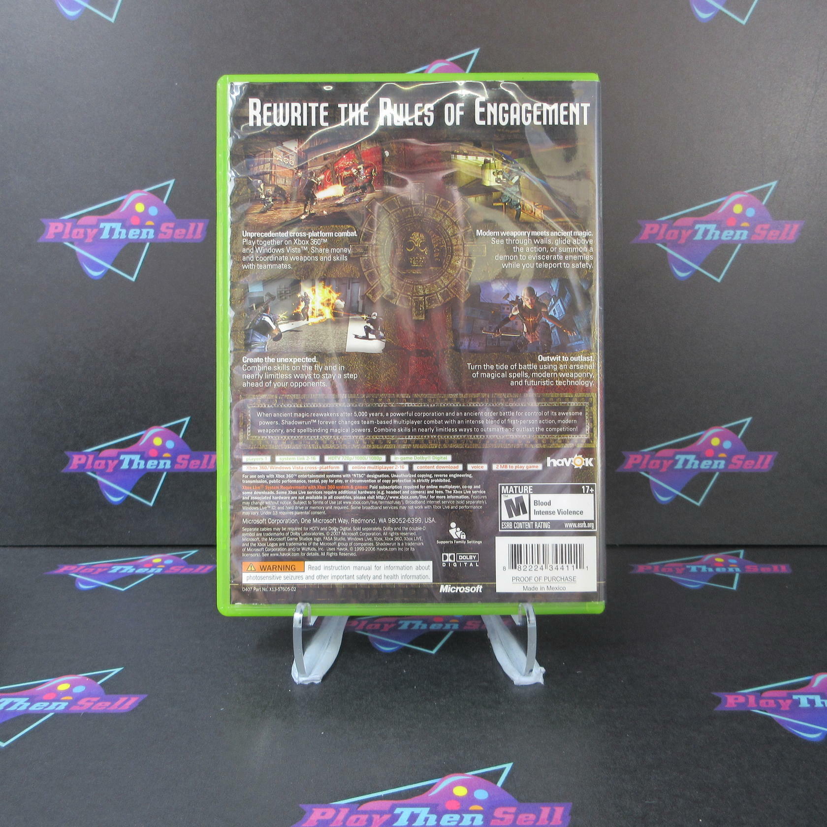 Shadowrun Xbox 360 AD Complete CIB - Very Good