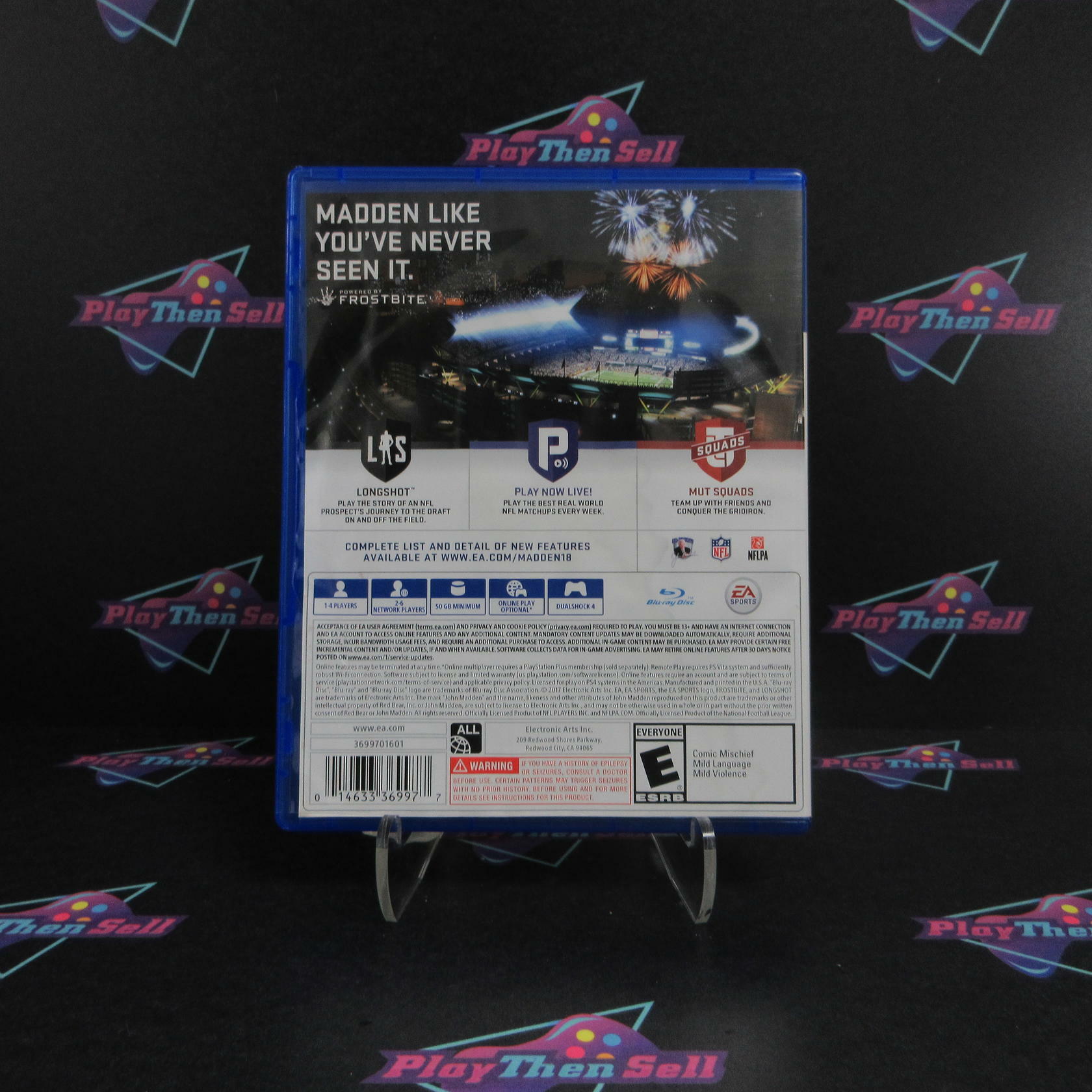 Madden NFL 18 PS4 PlayStation 4 AD - Very Good