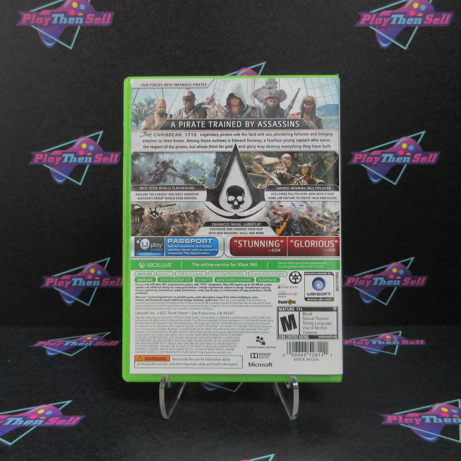 Assassin's Creed IV 4 Black Flag Walmart Edition Xbox 360 Complete - Excellent