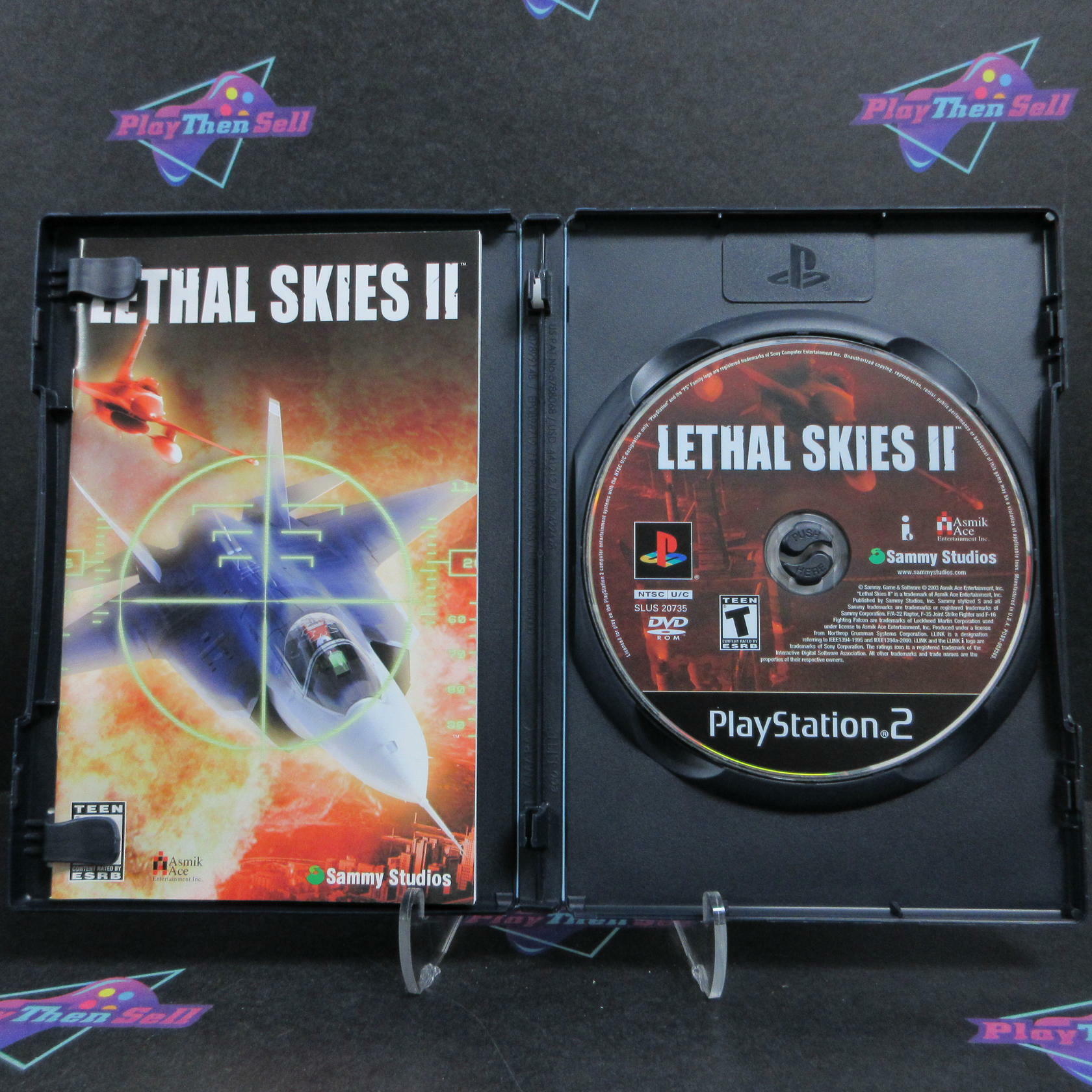 Lethal Skies II PS2 PlayStation 2 + Reg Card Complete - Excellent