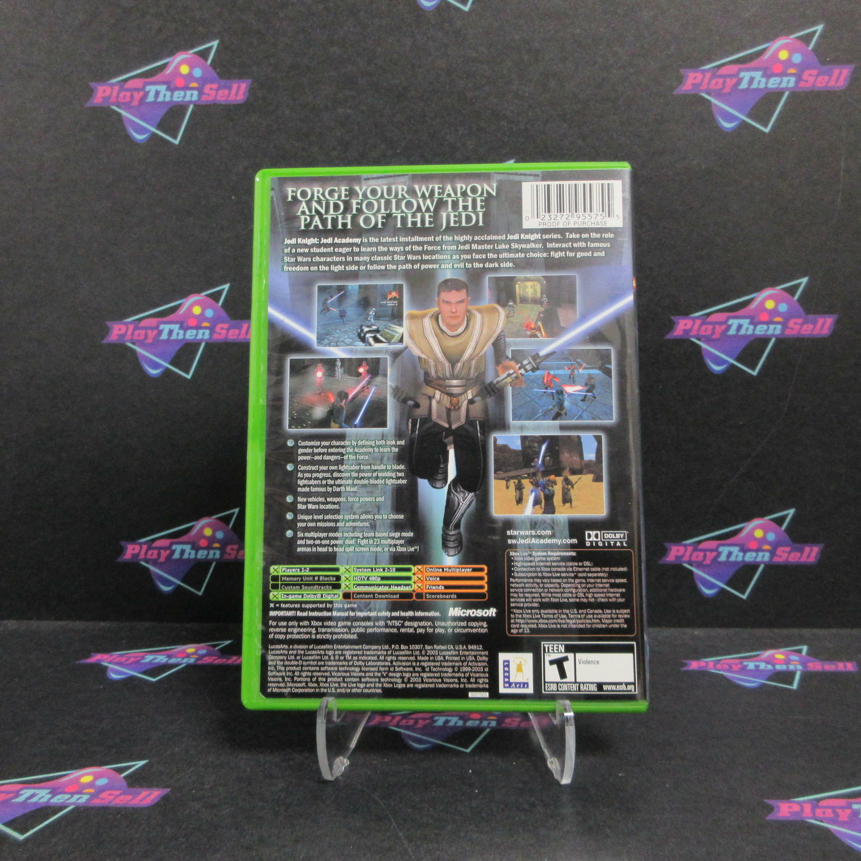 Star Wars Jedi Knight Jedi Academy Xbox + Reg Card Complete - Refurbished