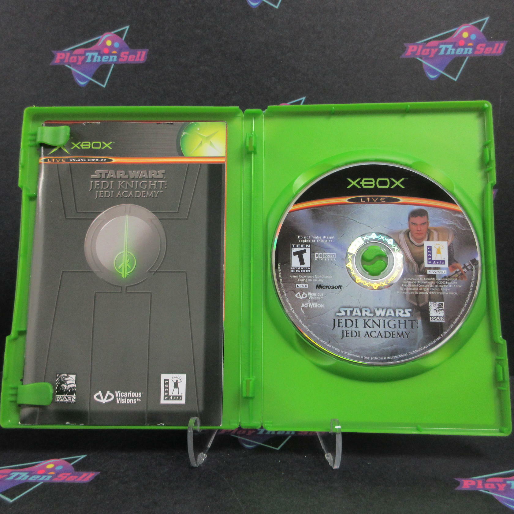 Star Wars Jedi Knight Jedi Academy Xbox + Reg Card Complete - Excellent
