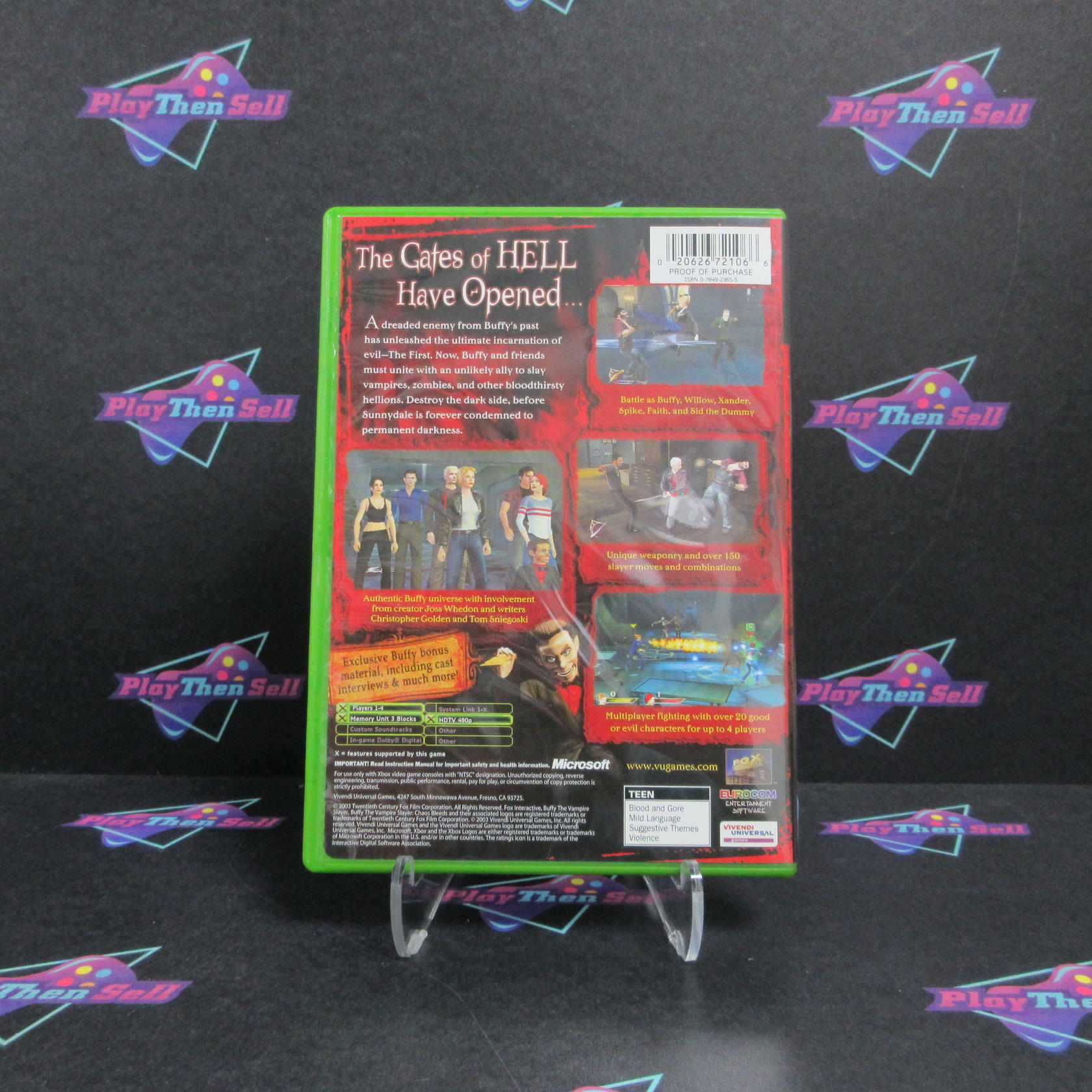 Buffy the Vampire Slayer Chaos Bleeds Xbox + Reg Card Complete - Refurbished