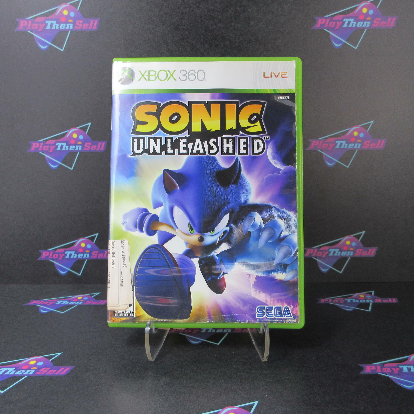 Sonic Unleashed Xbox 360 AD Complete CIB - Very Good