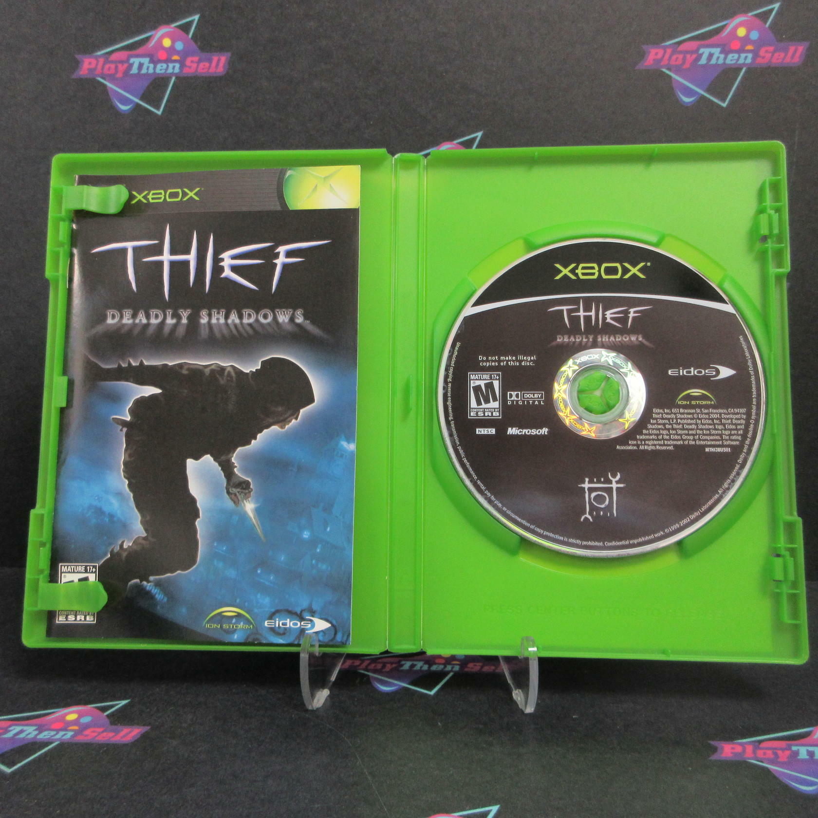 Thief Deadly Shadows Xbox AD + Reg Card Complete CIB - Very Good