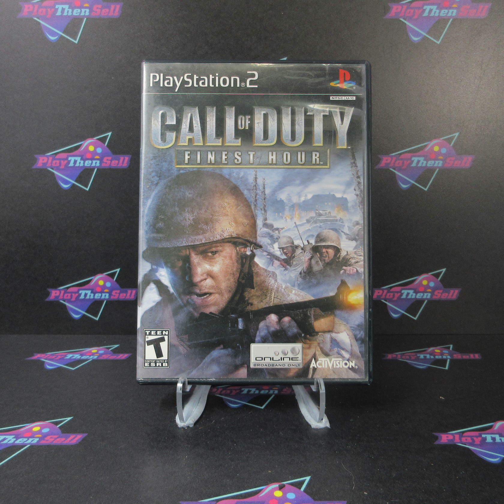 Call of Duty Finest Hour PS2 PlayStation 2 MD Complete CIB - Very Good