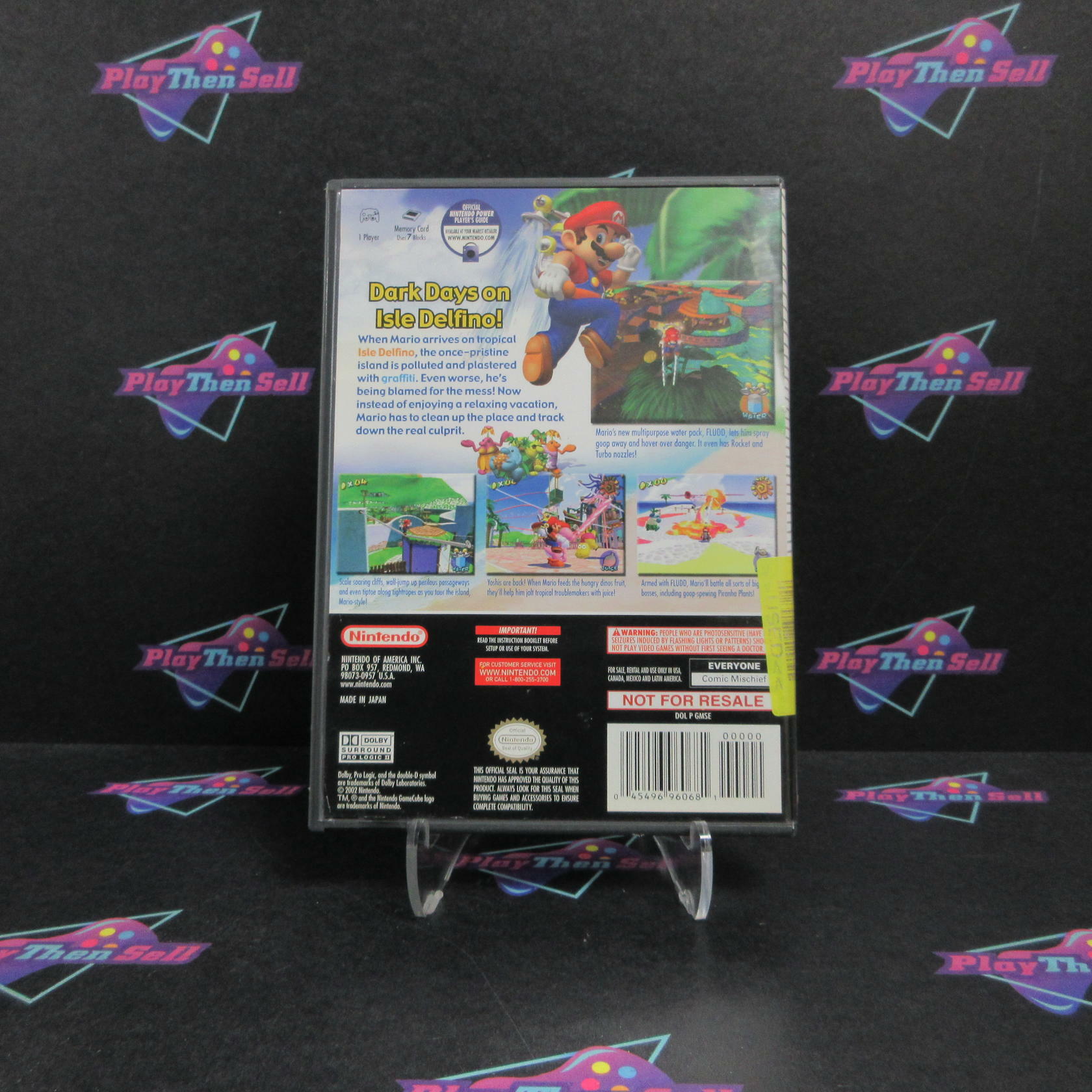 Super Mario Sunshine Nintendo GameCube AD/NM - Very Good