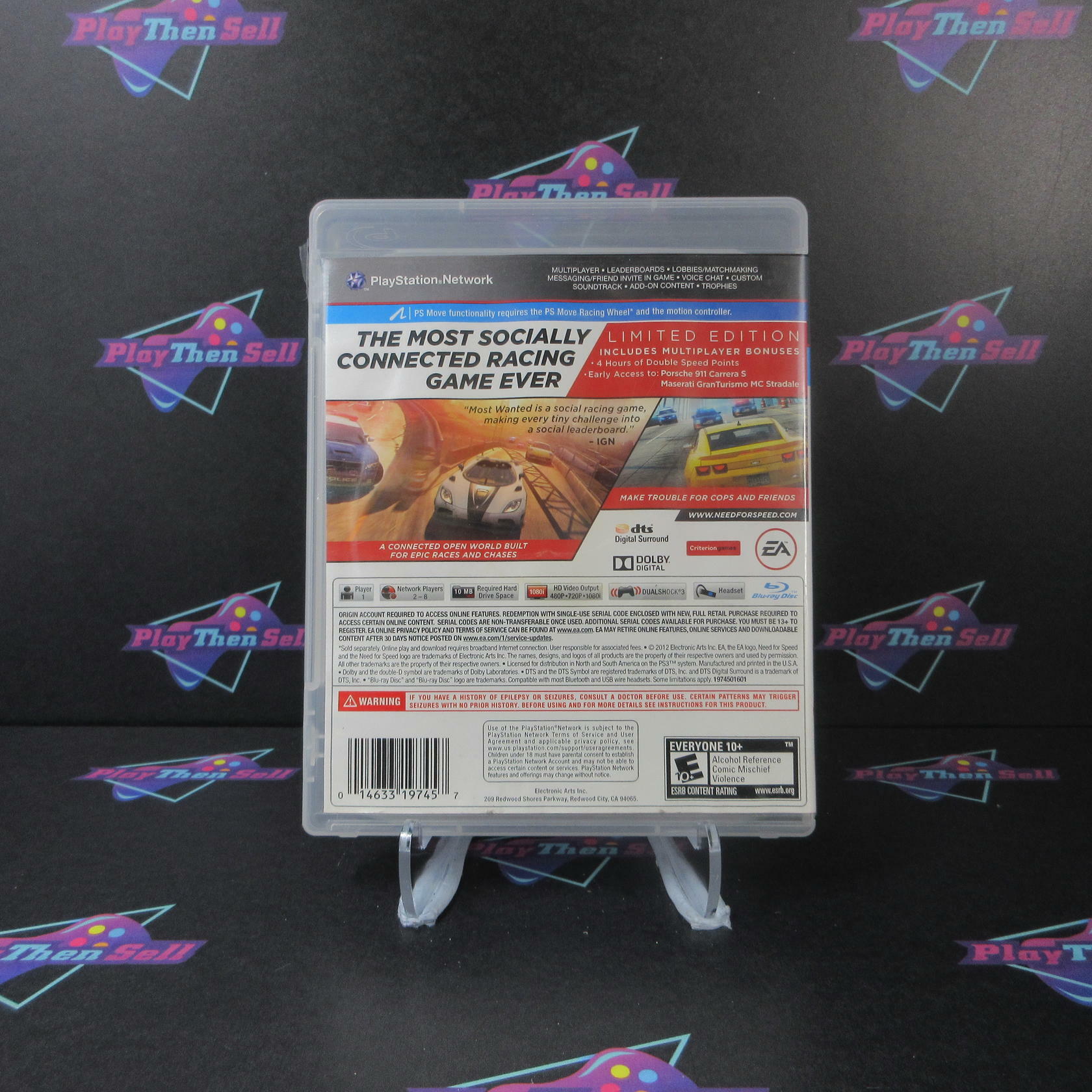 Need for Speed Most Wanted Limited Edition PS3 AD Complete CIB - Very Good