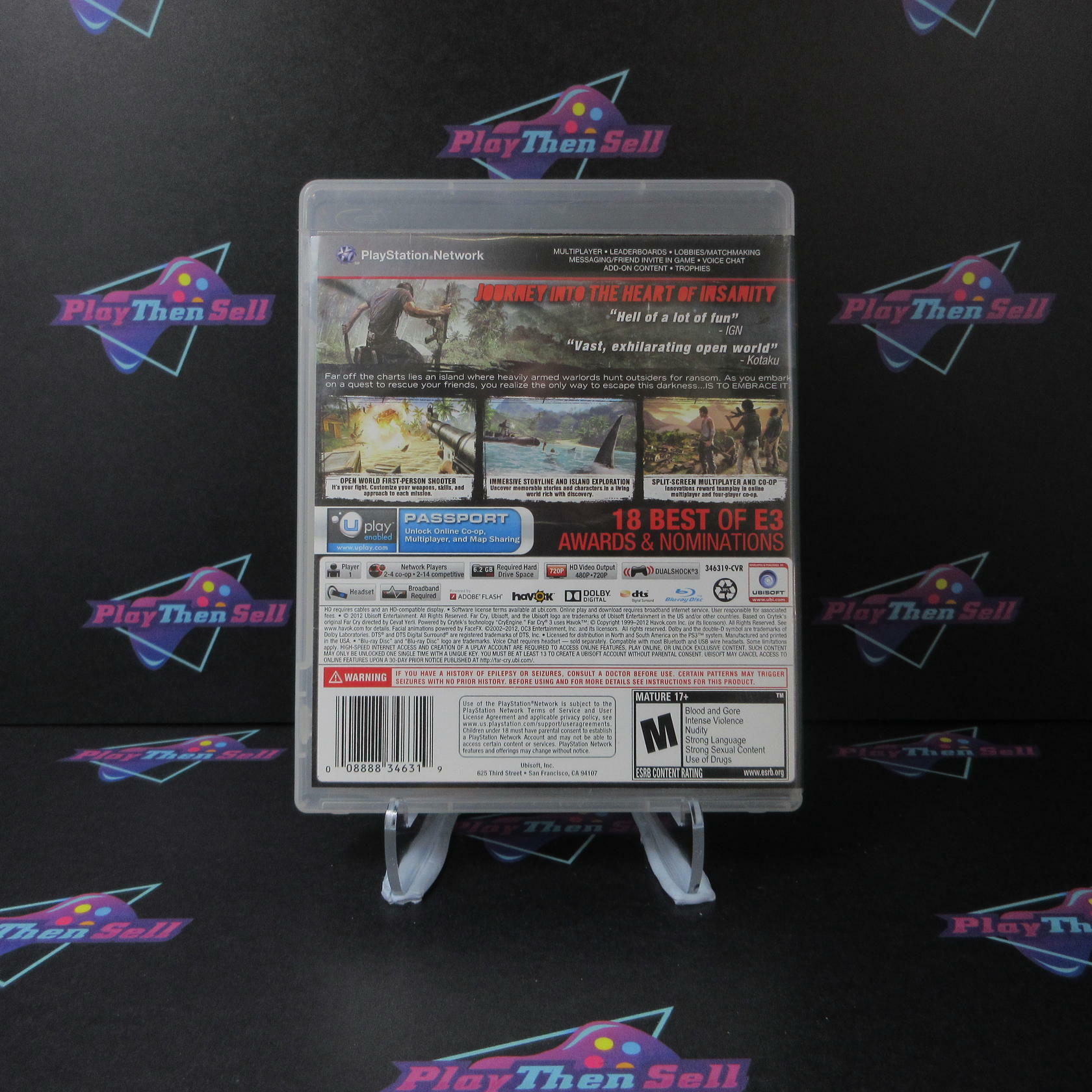 Far Cry 3 PS3 PlayStation 3 AD Complete CIB - Very Good
